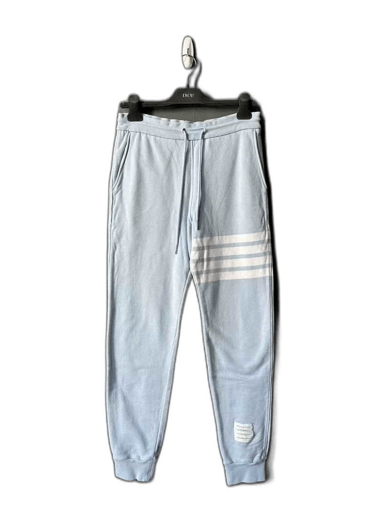 Thom Browne Thom Browne Blue Sweatpants for Men Size US 26 / EU 42 - 1 Thumbnail