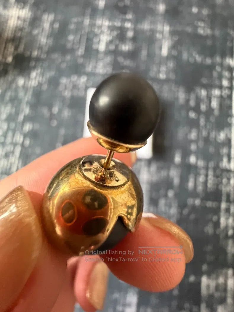 Dior Dior Black pearl stud earrings Size ONE SIZE - 3 Thumbnail