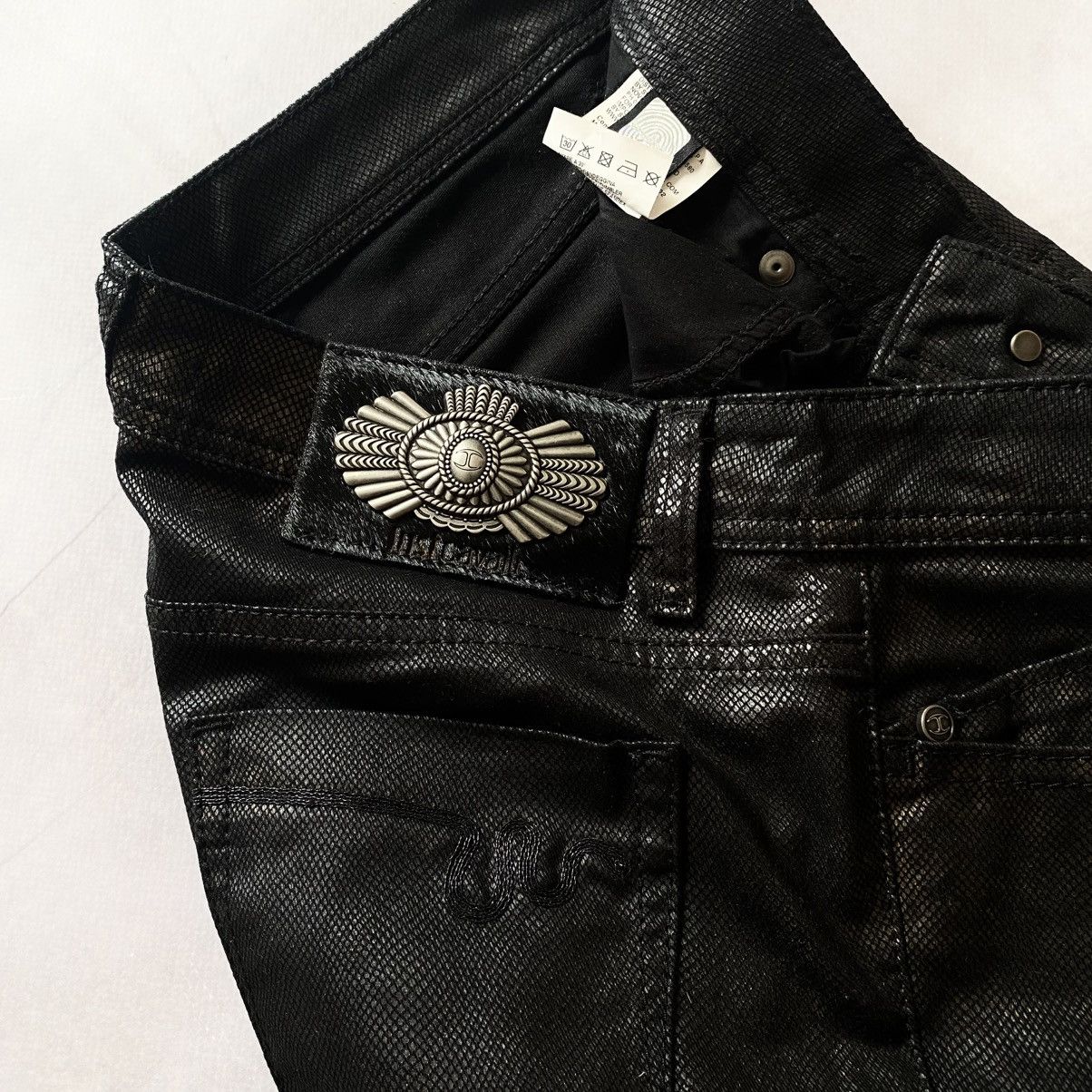 Roberto Cavalli Archive Just Cavalli Rare Snake Skin Black/Gold Print Pants Size 27" / US 4 / IT 40 - 9 Thumbnail