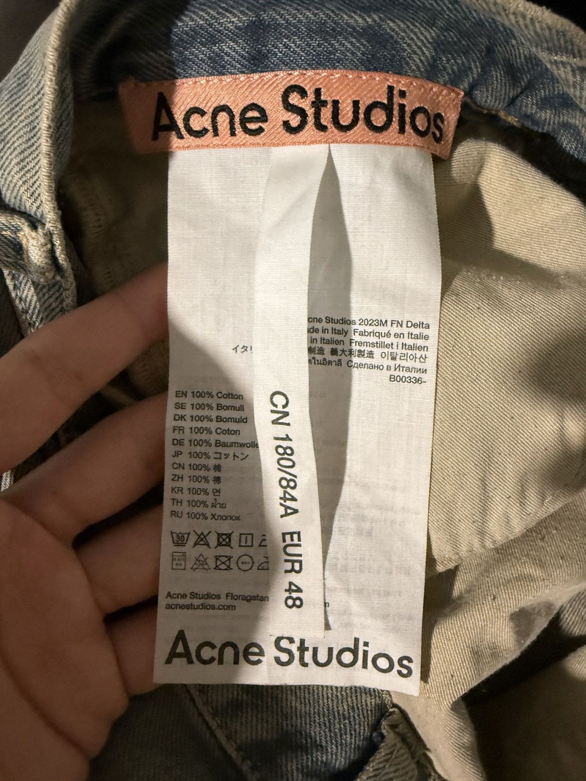 Acne Studios Acne Studios 2023 FN Delta Lightwash Denim Size US 32 / EU 48 - 5 Thumbnail