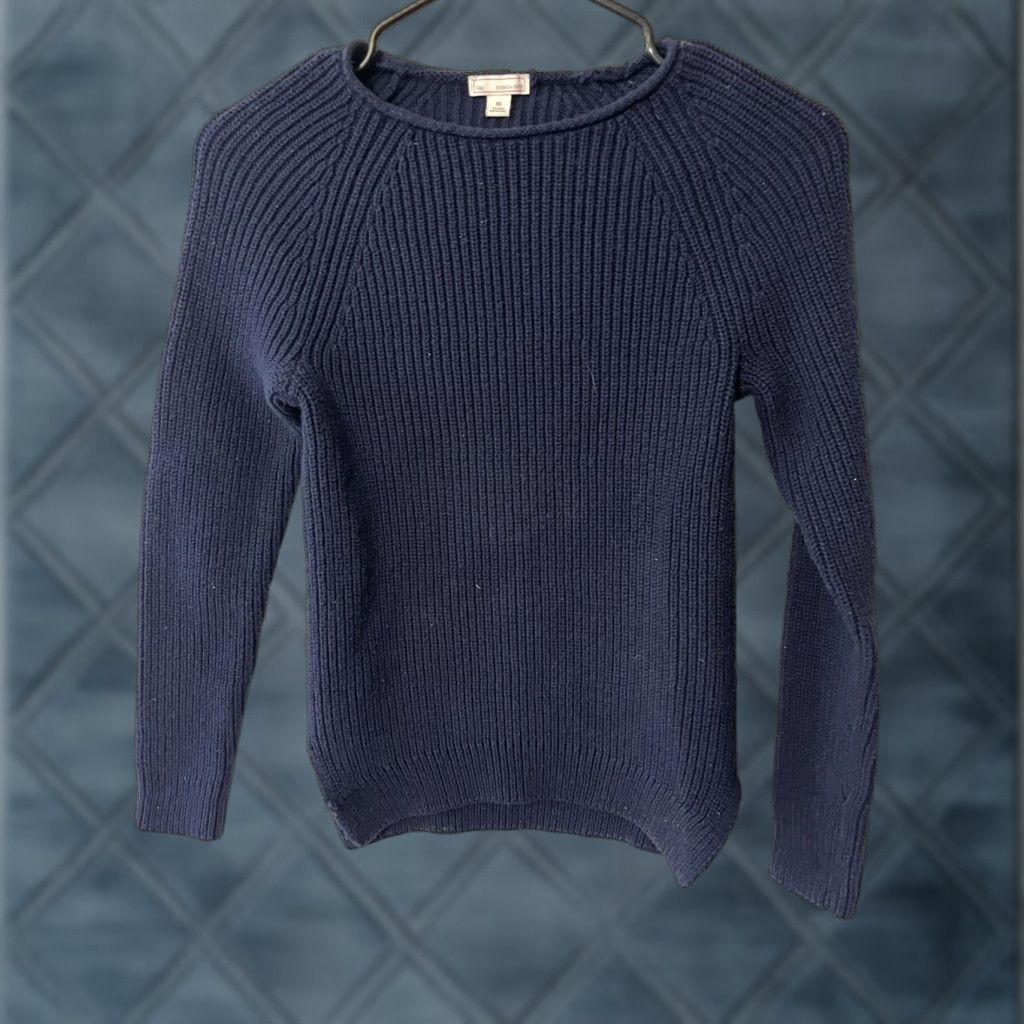 Gap VINTAGE Gap Cable Knit Sweater Women XS Crew Neck Long Sleeve Navy Blue Lightweight Pullover Size XS / US 0-2 / IT 36-38 - 1 Thumbnail