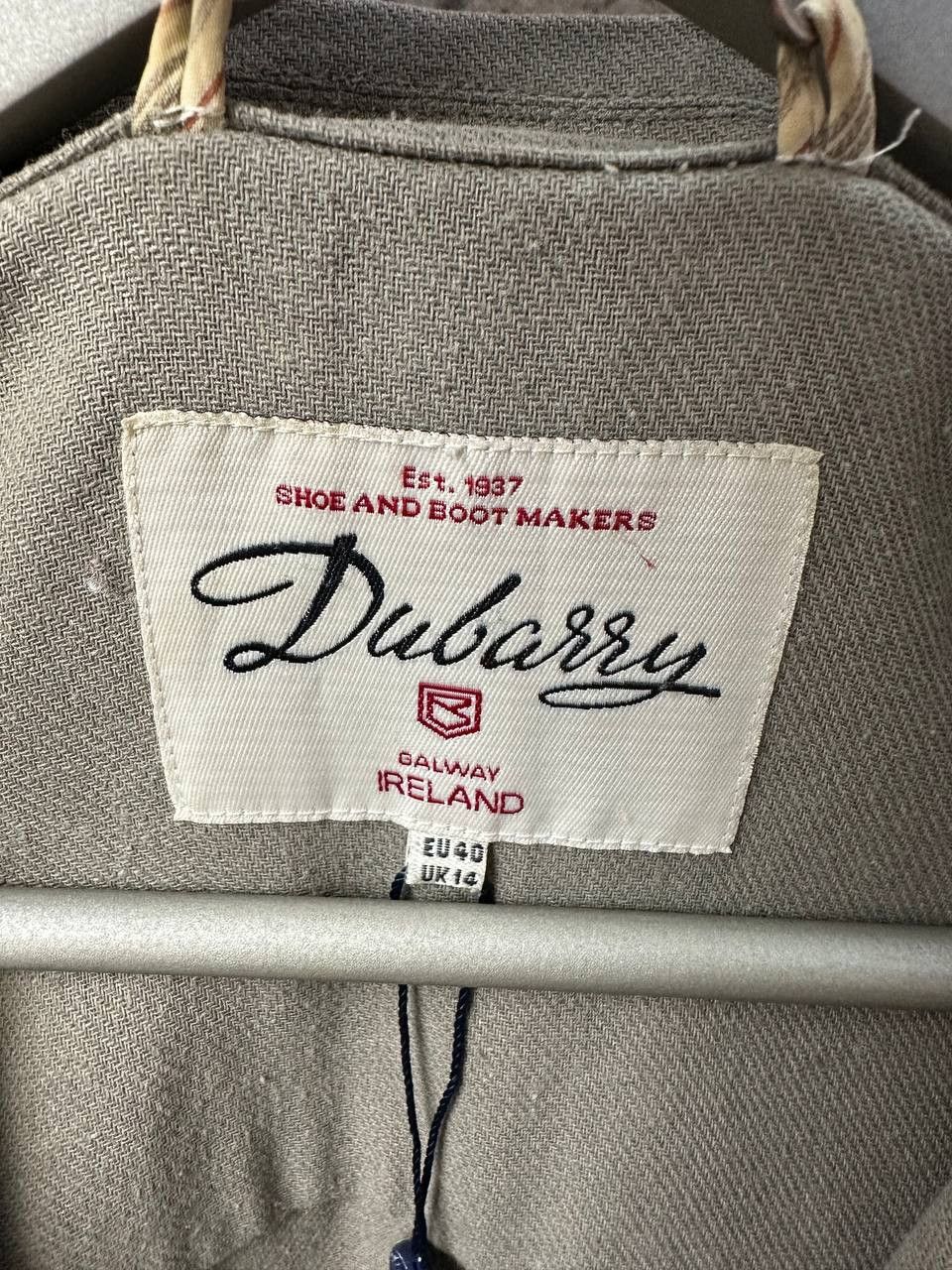 Vintage Dubarry Classic Tailored Jacket Cotton Linen Blend Size L / US 10 / IT 46 - 14 Thumbnail