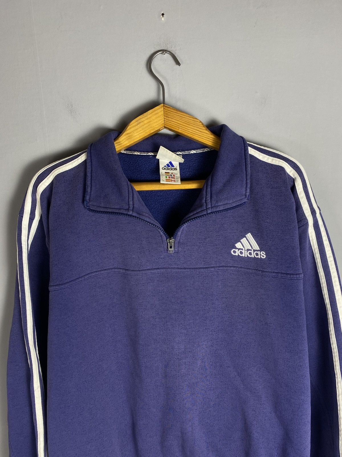 Adidas Vintage 90s adidas sweatshirt Size US L / EU 52-54 / 3 - 2 Thumbnail