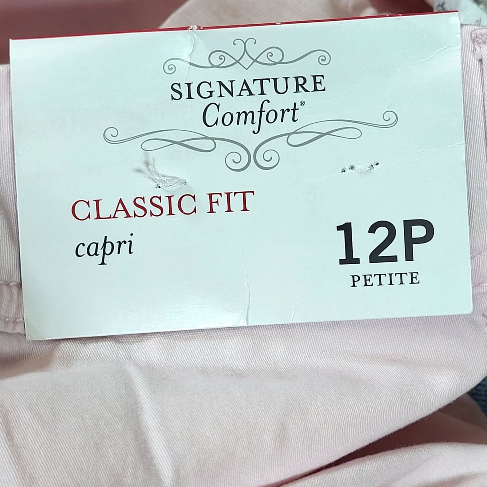 Vintage Christopher Banks Capri Pants Pink 12P Petite Signature Comfort Classic Fit Pants Womens Girls Size 34" / US 12 / IT 48 - 4 Thumbnail
