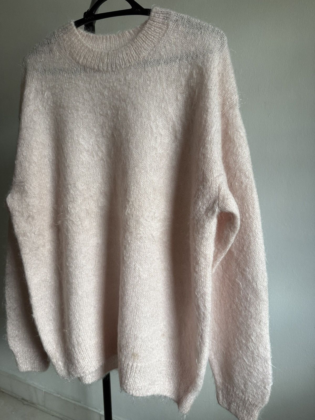 Auralee Auralee Brushed Super Kid Mohair Knit sweater light pink Size L / US 10 / IT 46 - 5 Thumbnail