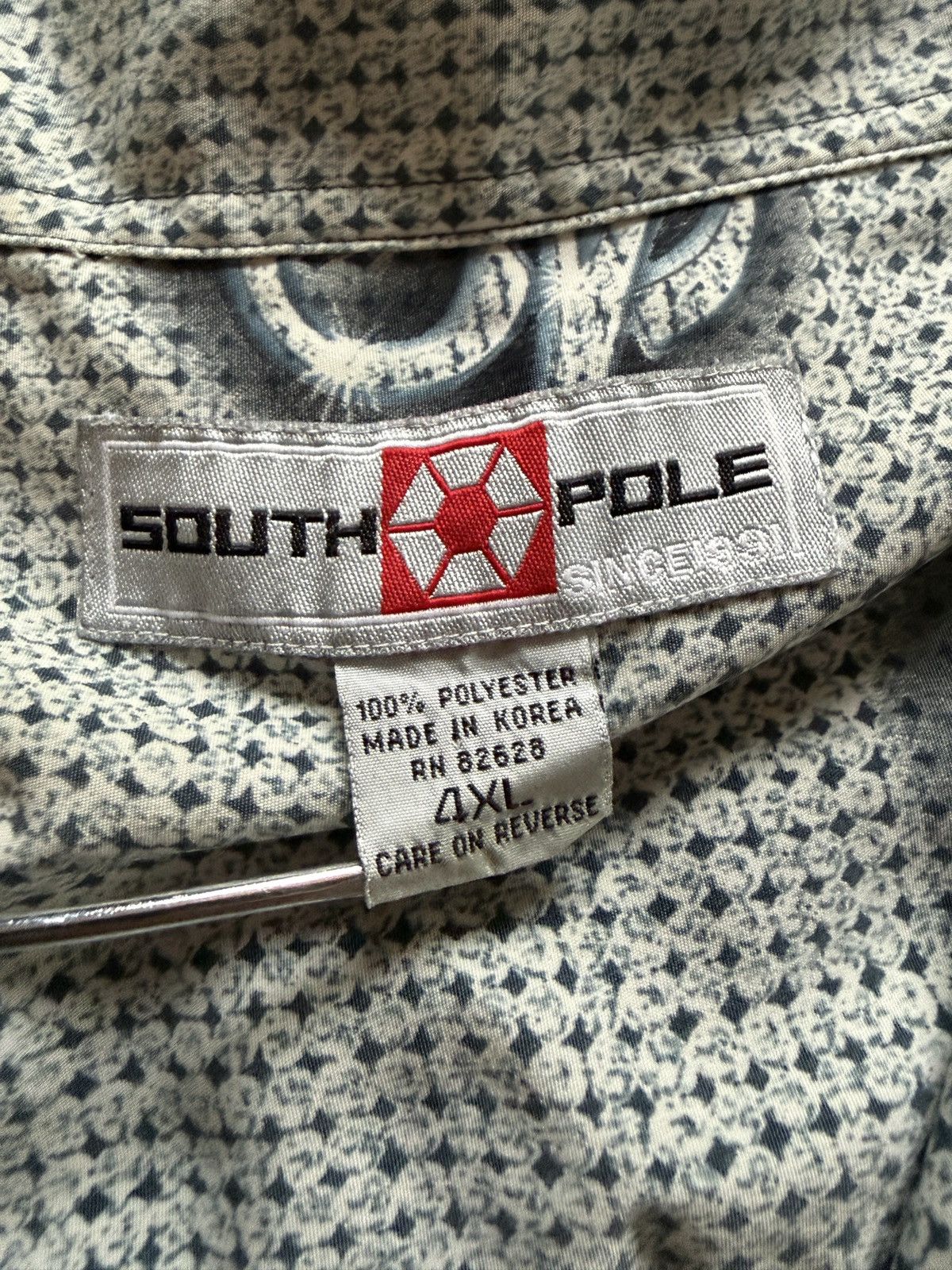 Southpole Vintage Southpole AOP Camp Collar Button Up Shirt 4XL Size US XXL / EU 58 / 5 - 5 Thumbnail