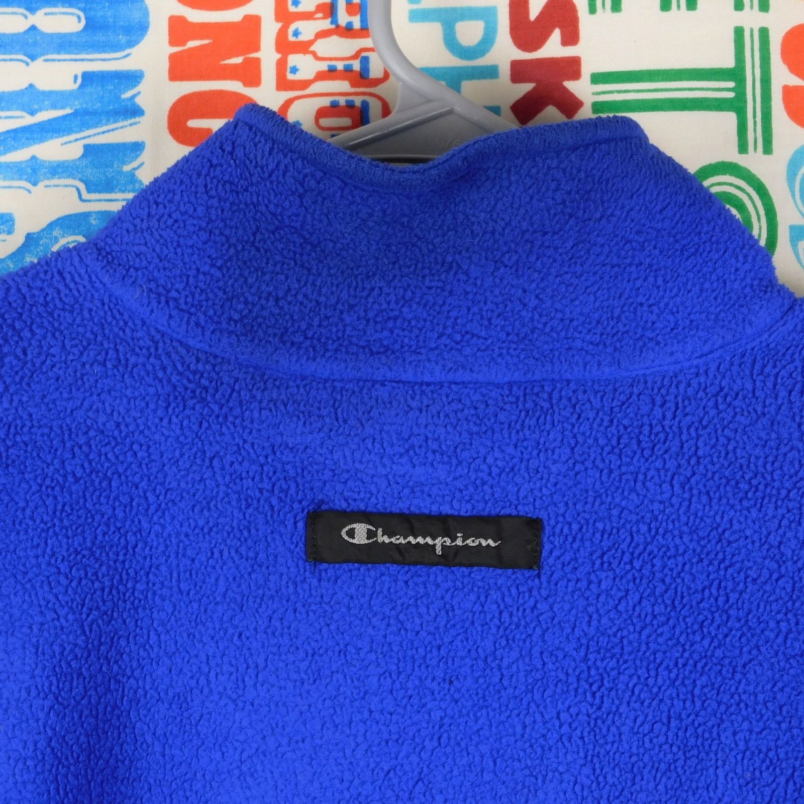 Champion 90s Champion 1/4 Zip Fleece Pullover Size XL Blue Size US XL / EU 56 / 4 - 6 Thumbnail