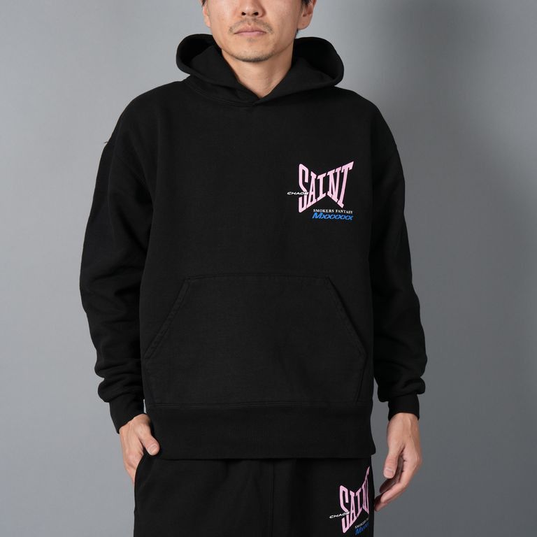 Saint Michael o1h1sh10525 Logo Hoodie in Black Size US S / EU 44-46 / 1 - 1 Thumbnail