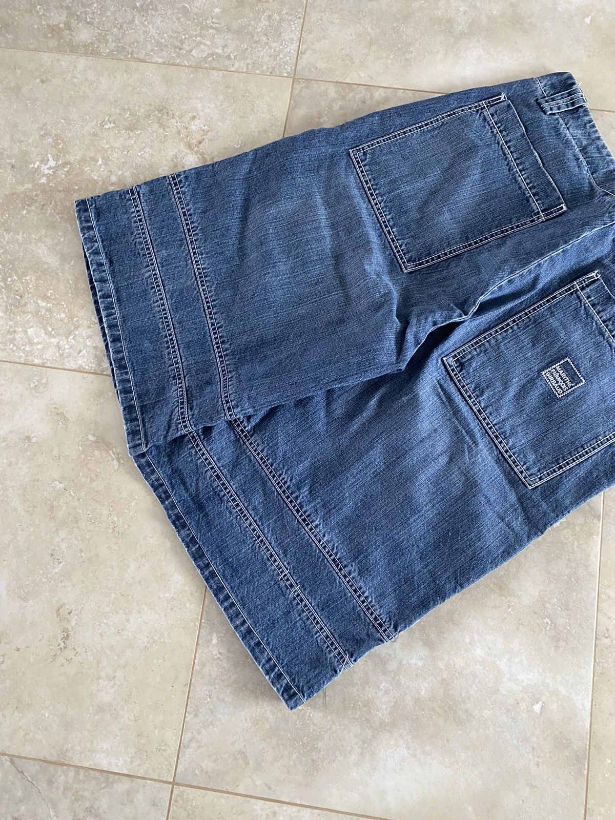 Marithe + Francois Girbaud Vintage Crazy Denim Marithe Francois Girbaud Baggy Shorts Size US 38 / EU 54 - 14 Thumbnail