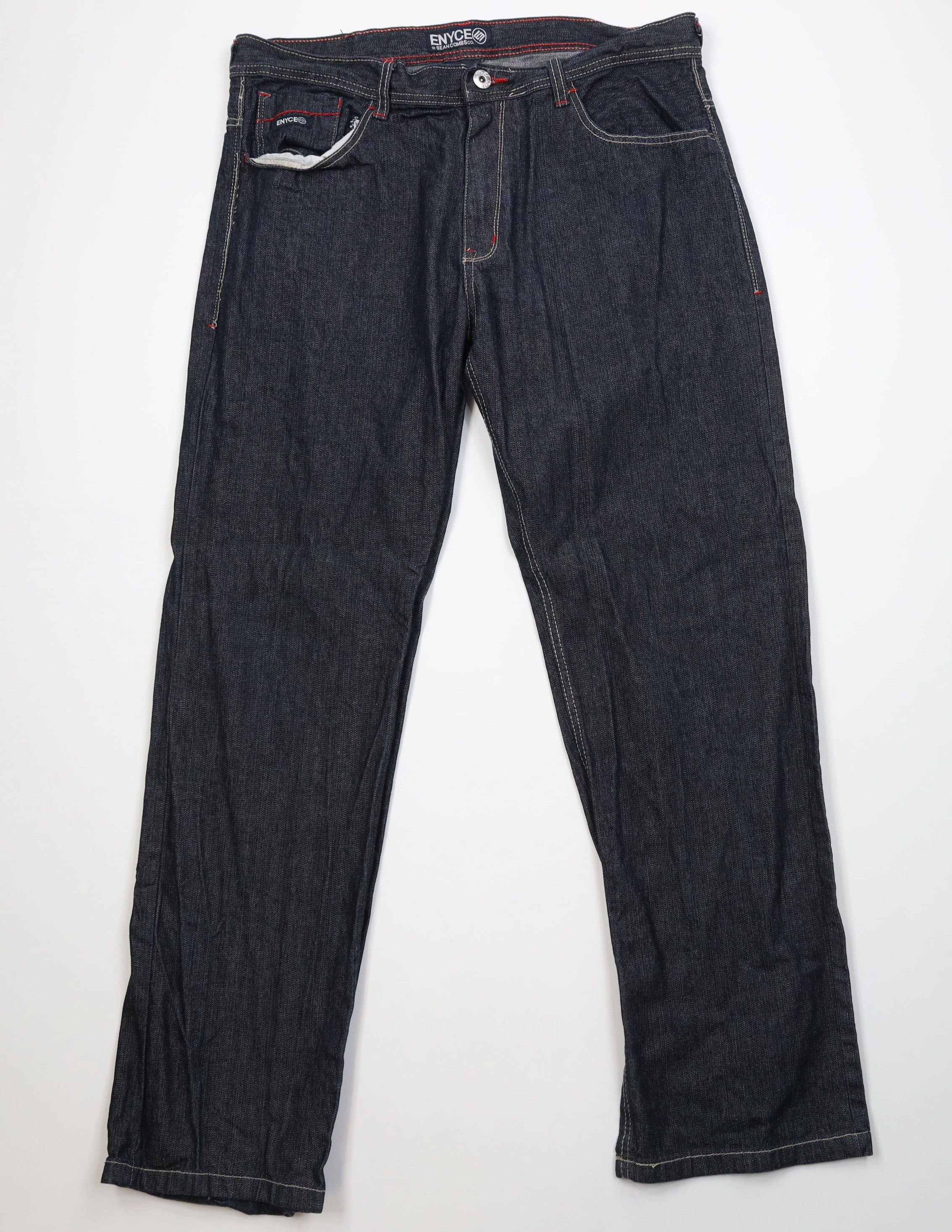 Vintage Vintage 90s Y2K Enyce Sean Combs Baggy Wide Leg Denim Jeans Size US 38 / EU 54 - 1 Thumbnail
