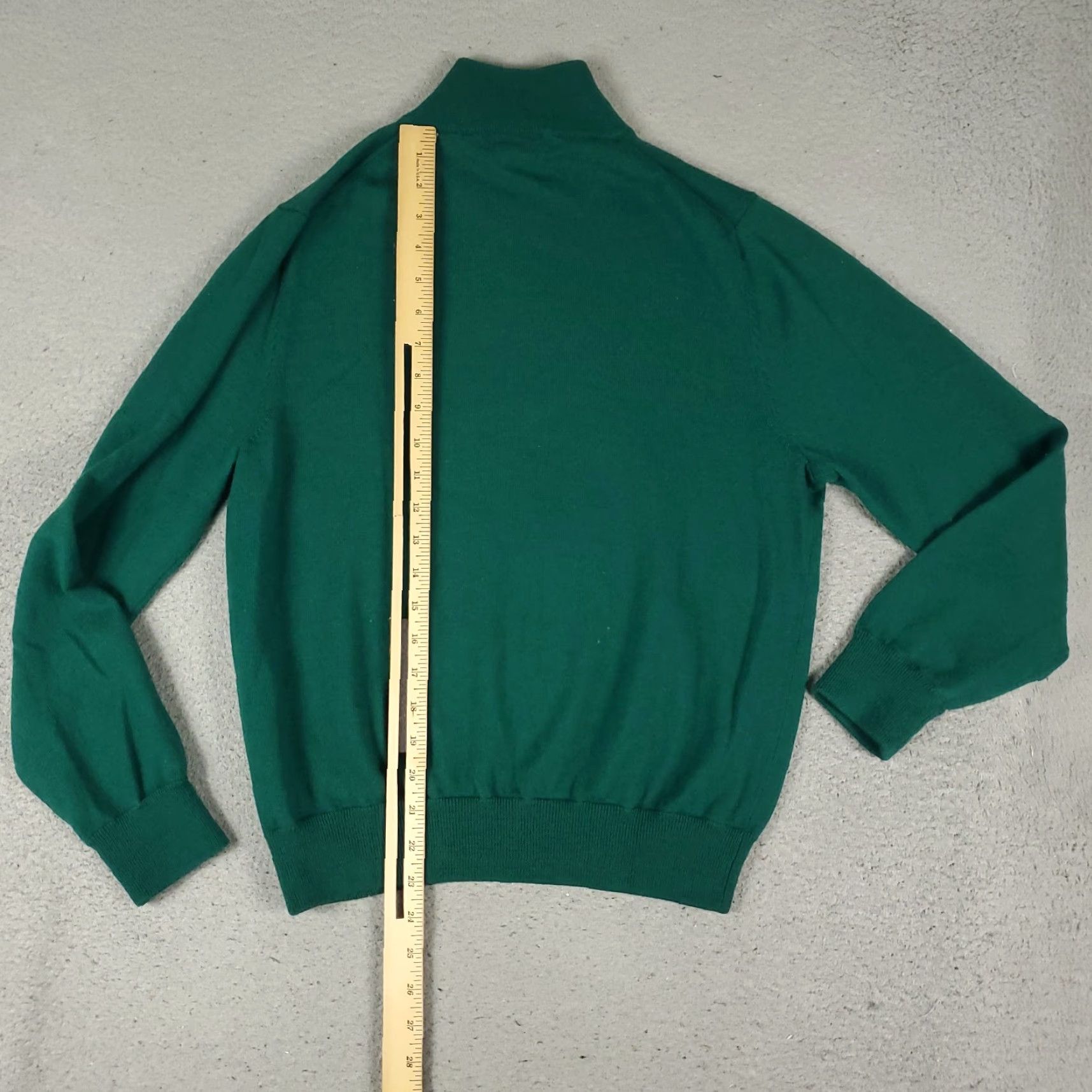 Brooks Brothers Brooks Brothers Sweater Mens XL Small Green Wool Knit 1/4 Zip Sweatshirt Size US S / EU 44-46 / 1 - 6 Thumbnail