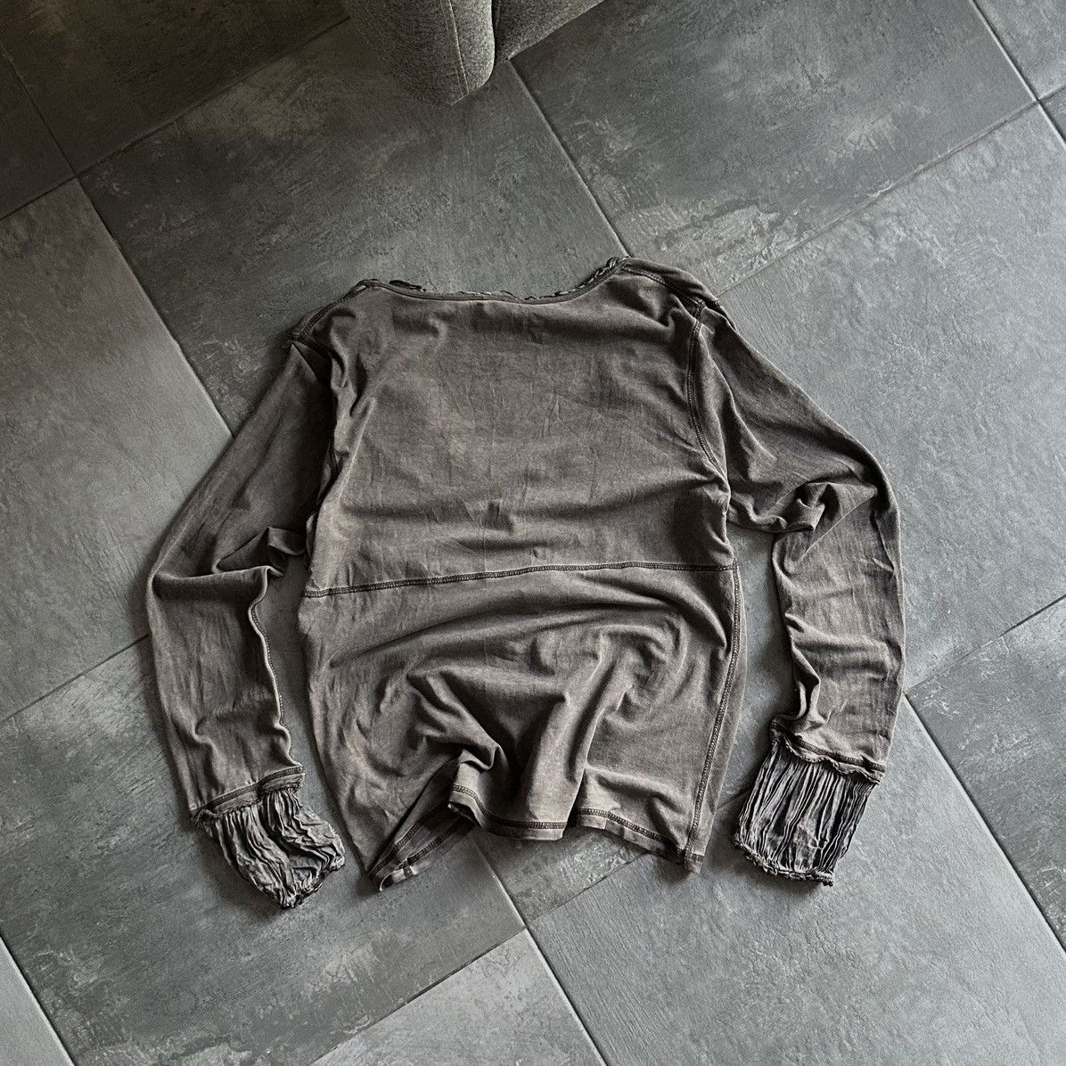 If Six Was Nine × Japanese Brand × Y/Project Vintage Japanese Style Longs-levee T-shirts Cardigan Y2K 00s Size L / US 10 / IT 46 - 2 Thumbnail
