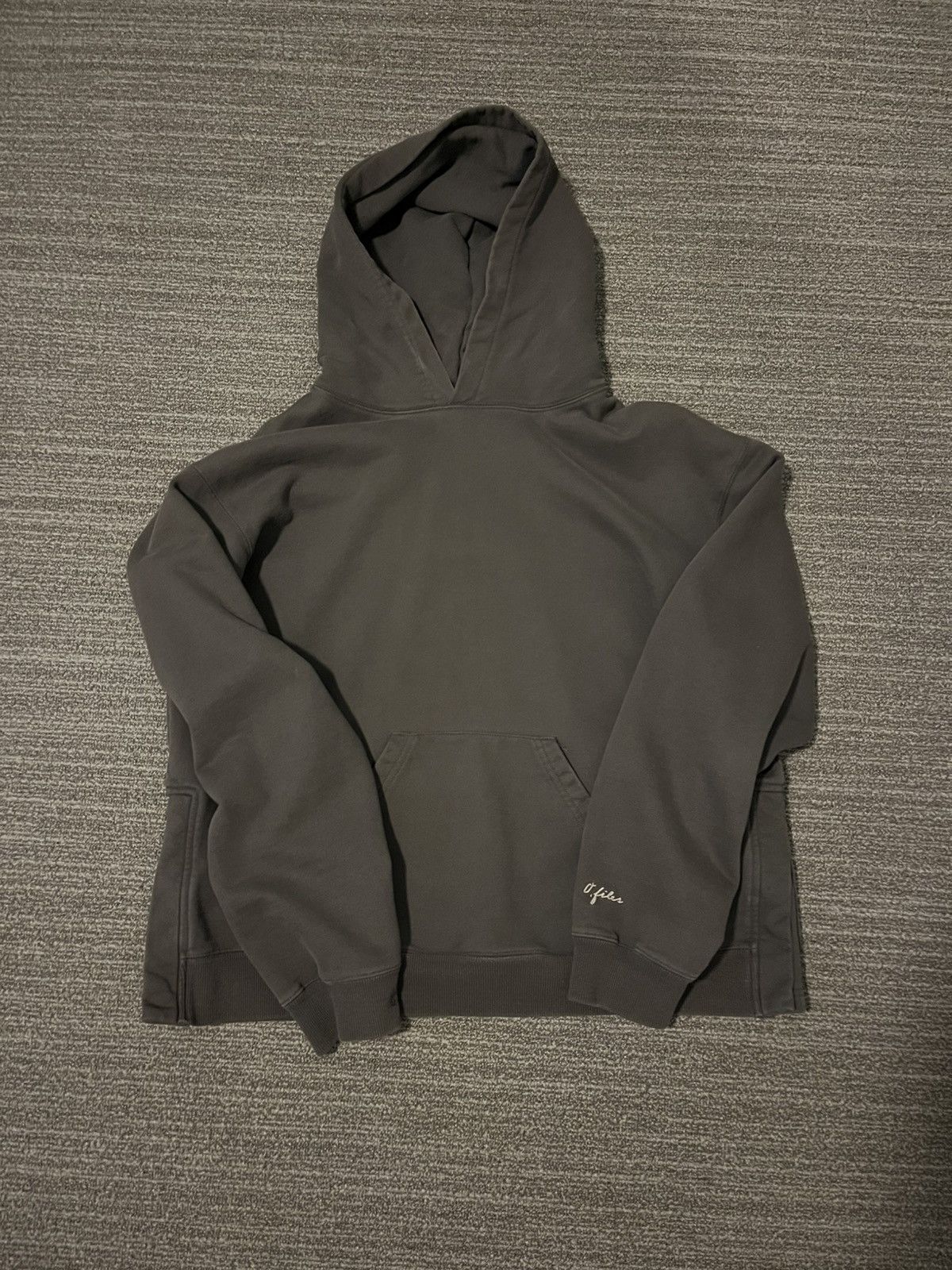 Ojardorf O. Files Vintage Black Hoodie