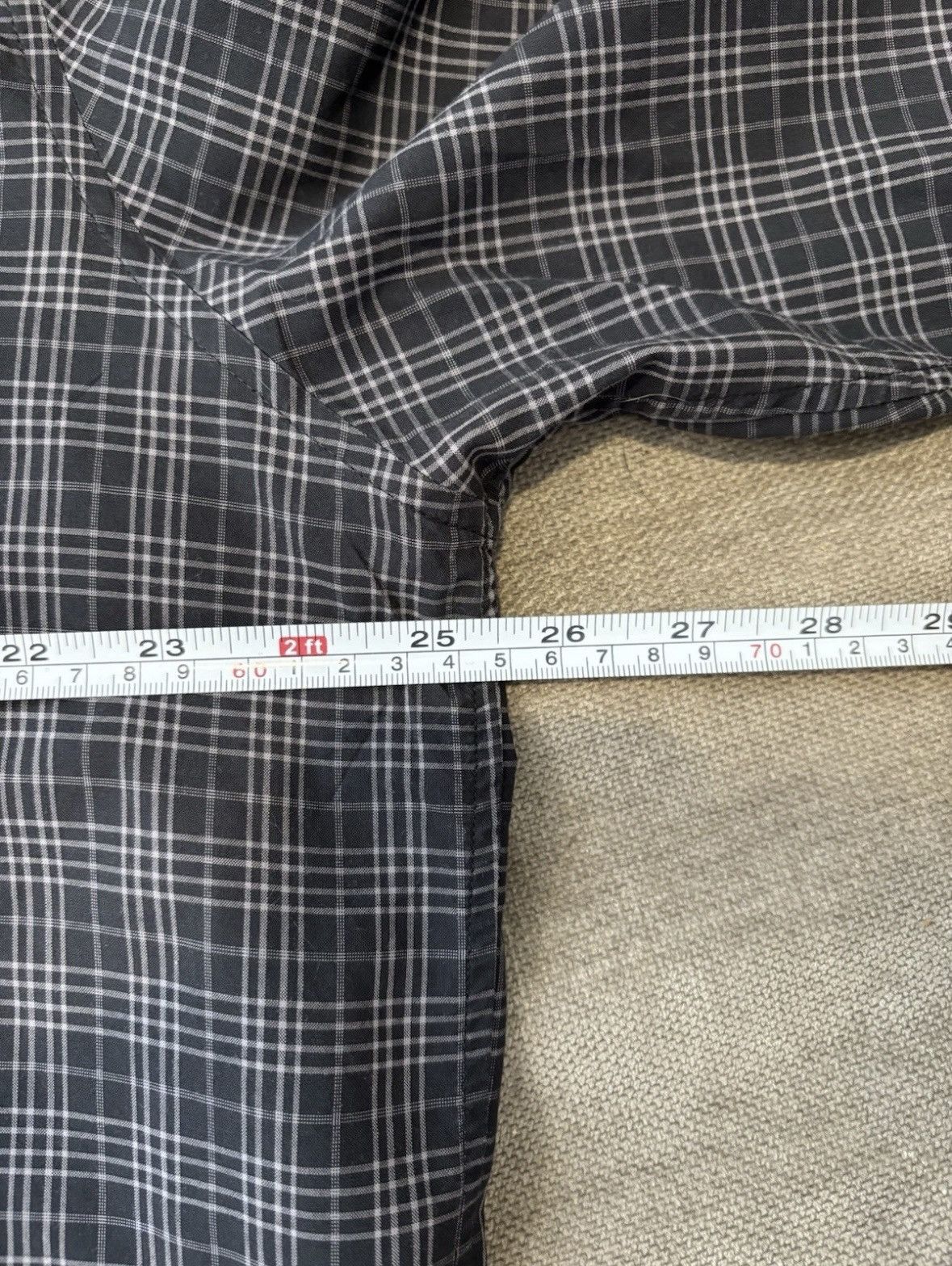 John Varvatos NWT John Varvatos Shirt 2XL XXL Button Up Coal Gray Check Size US XXL / EU 58 / 5 - 9 Thumbnail
