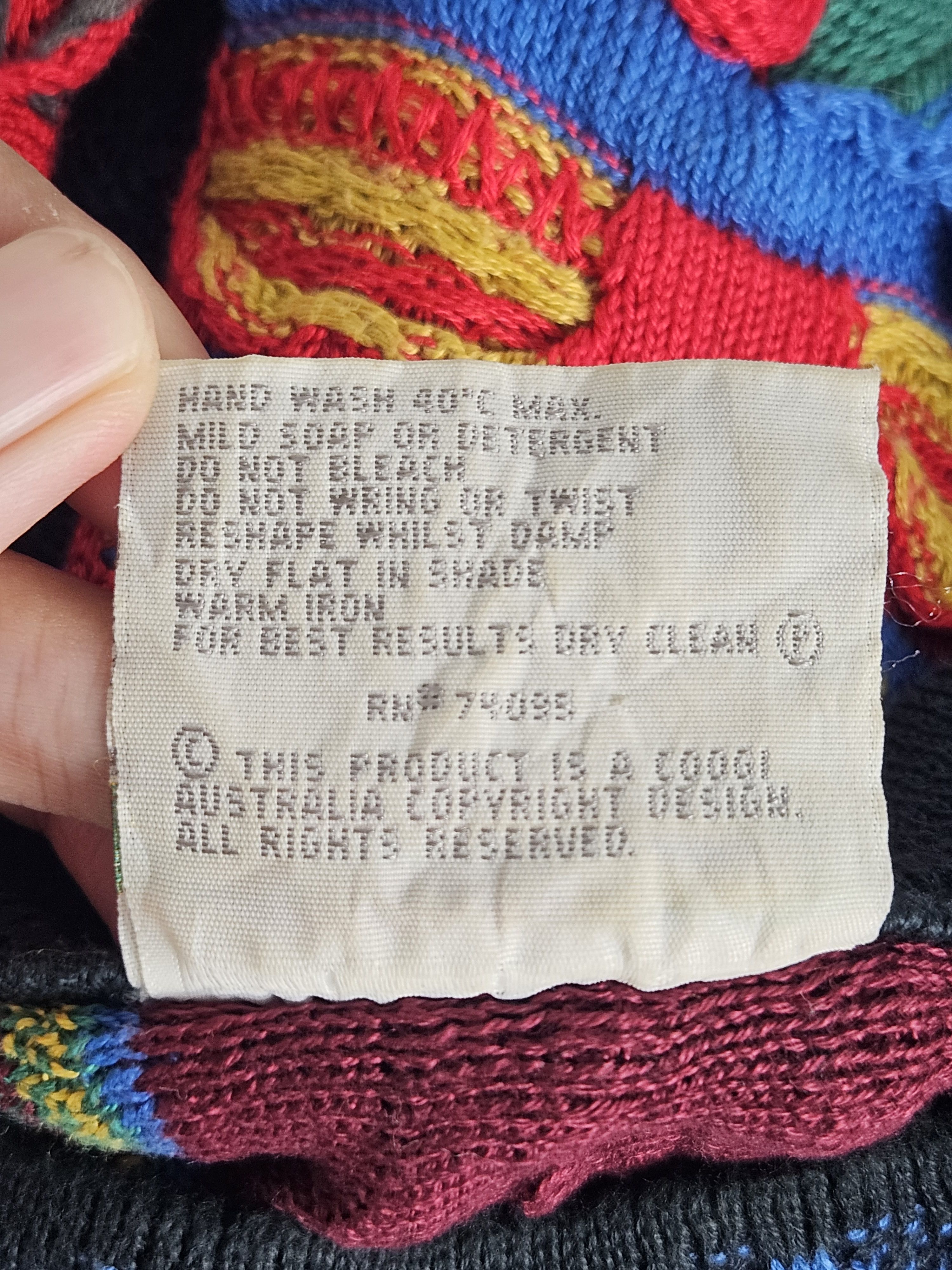 Coogi × Vintage Vintage Coogi Rainbow Cable Australia Knit biggie Sweater Size US L / EU 52-54 / 3 - 5 Thumbnail
