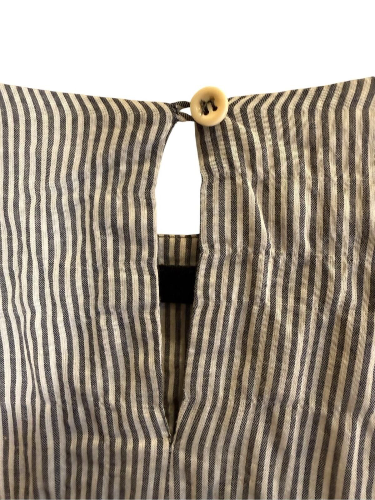 Other Masscob Women’s Beachy Striped Ruffle Yoke Cotton Top sz S Size S / US 4 / IT 40 - 5 Thumbnail