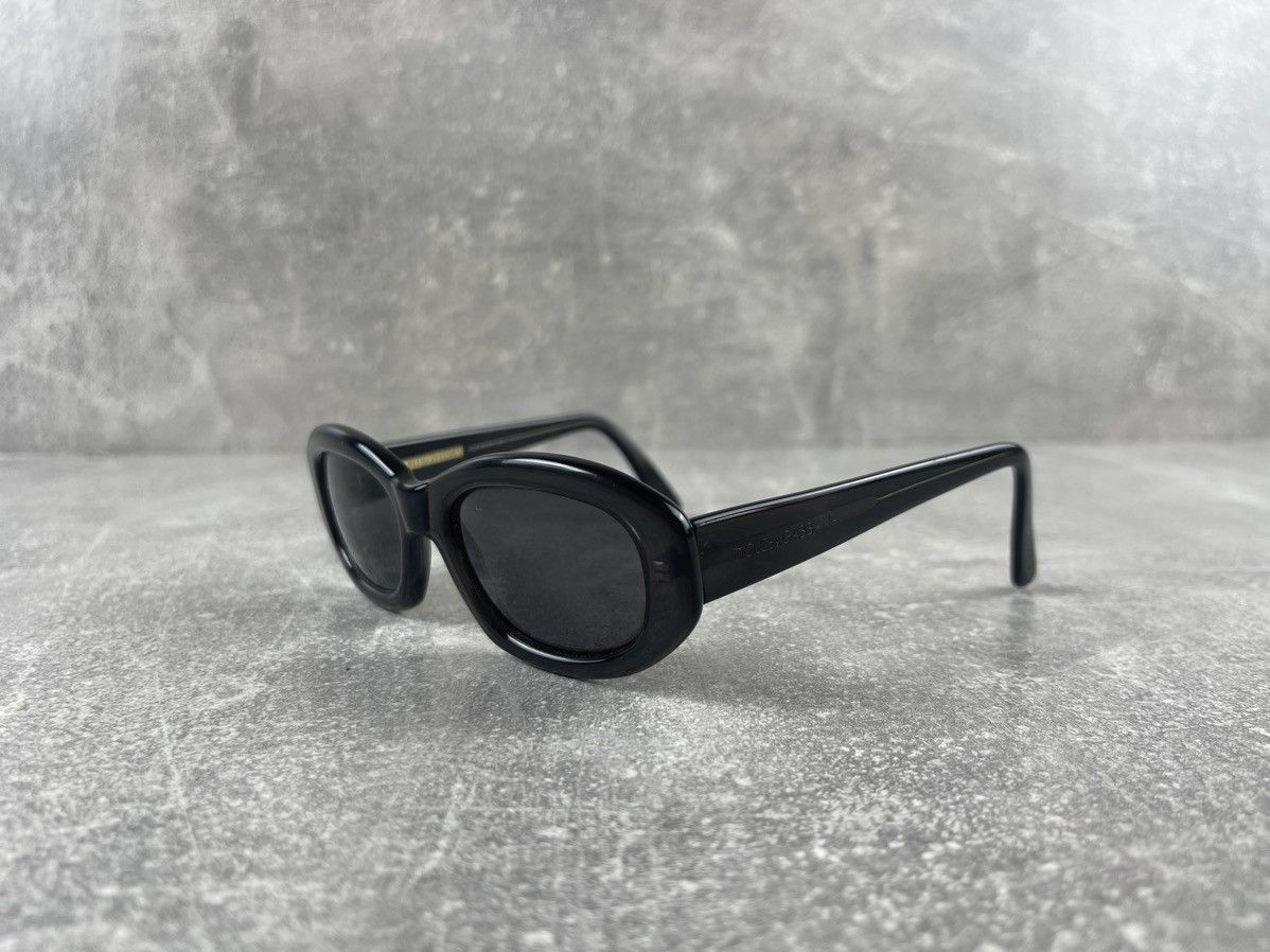 Dolce & Gabbana Dolce & Gabbana DG Black Oval Sunglasses 90s Y2K Unisex Size ONE SIZE - 1 Thumbnail