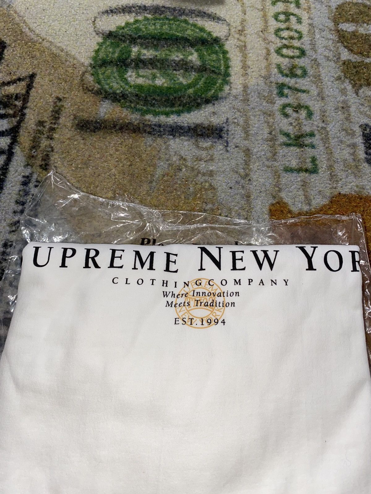Supreme Supreme Tradition Tee White 2022 Size US L / EU 52-54 / 3 - 1 Thumbnail