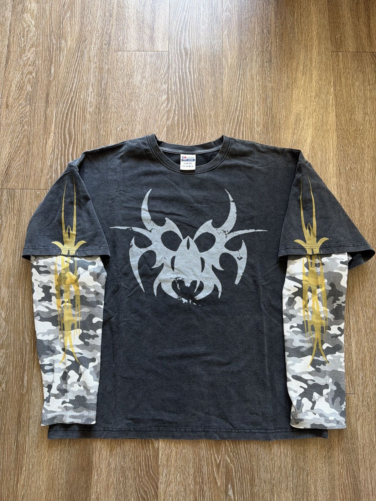 Chew Forever Chew Forever Ghost Camo Roach Layered Longsleeve Size US XL / EU 56 / 4 - 1 Thumbnail