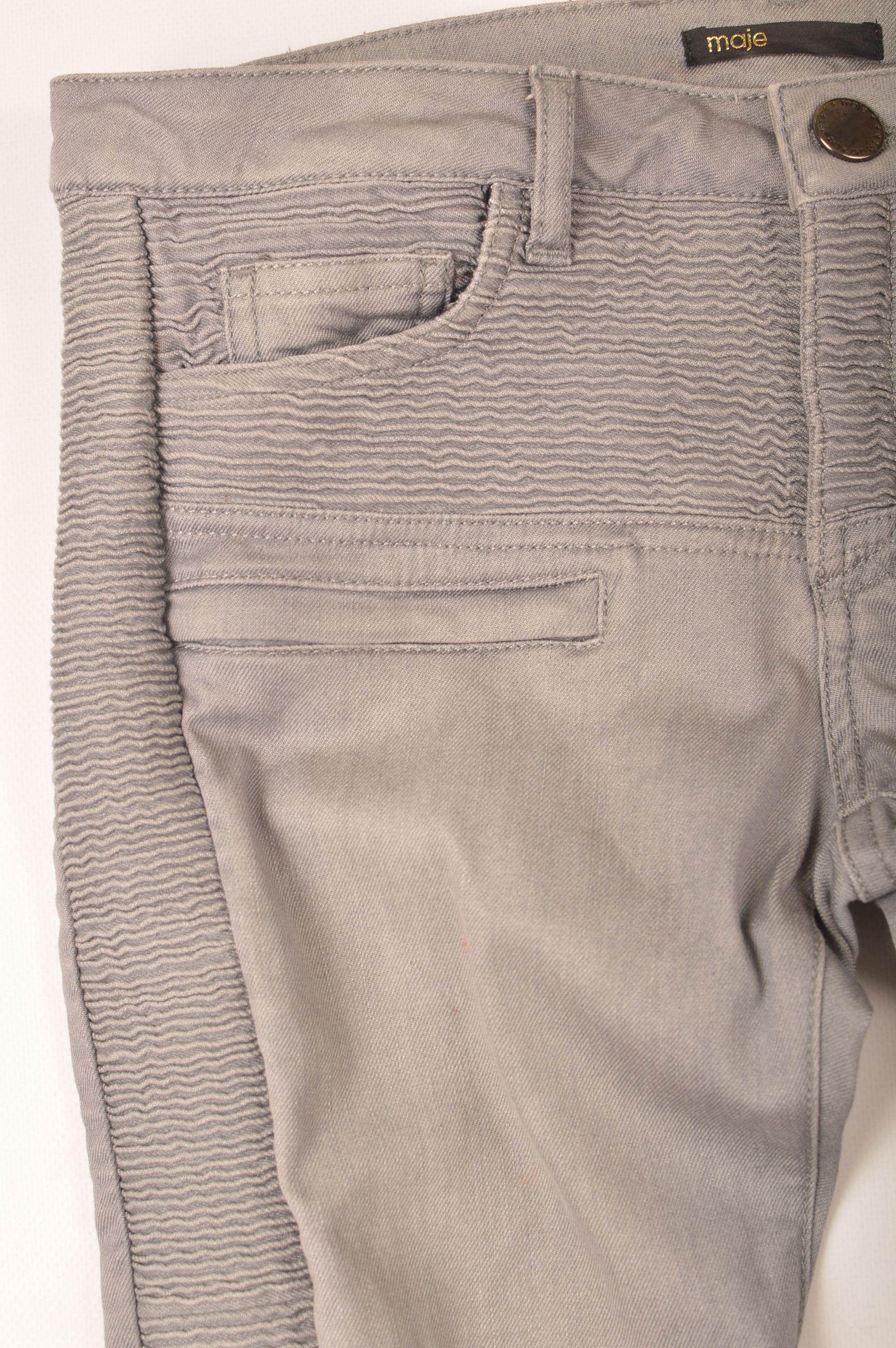 Maje Maje W's Skinny Moto Biker Jeans H14FOWNTOWN Size 26" / US 2 / IT 38 - 2 Thumbnail