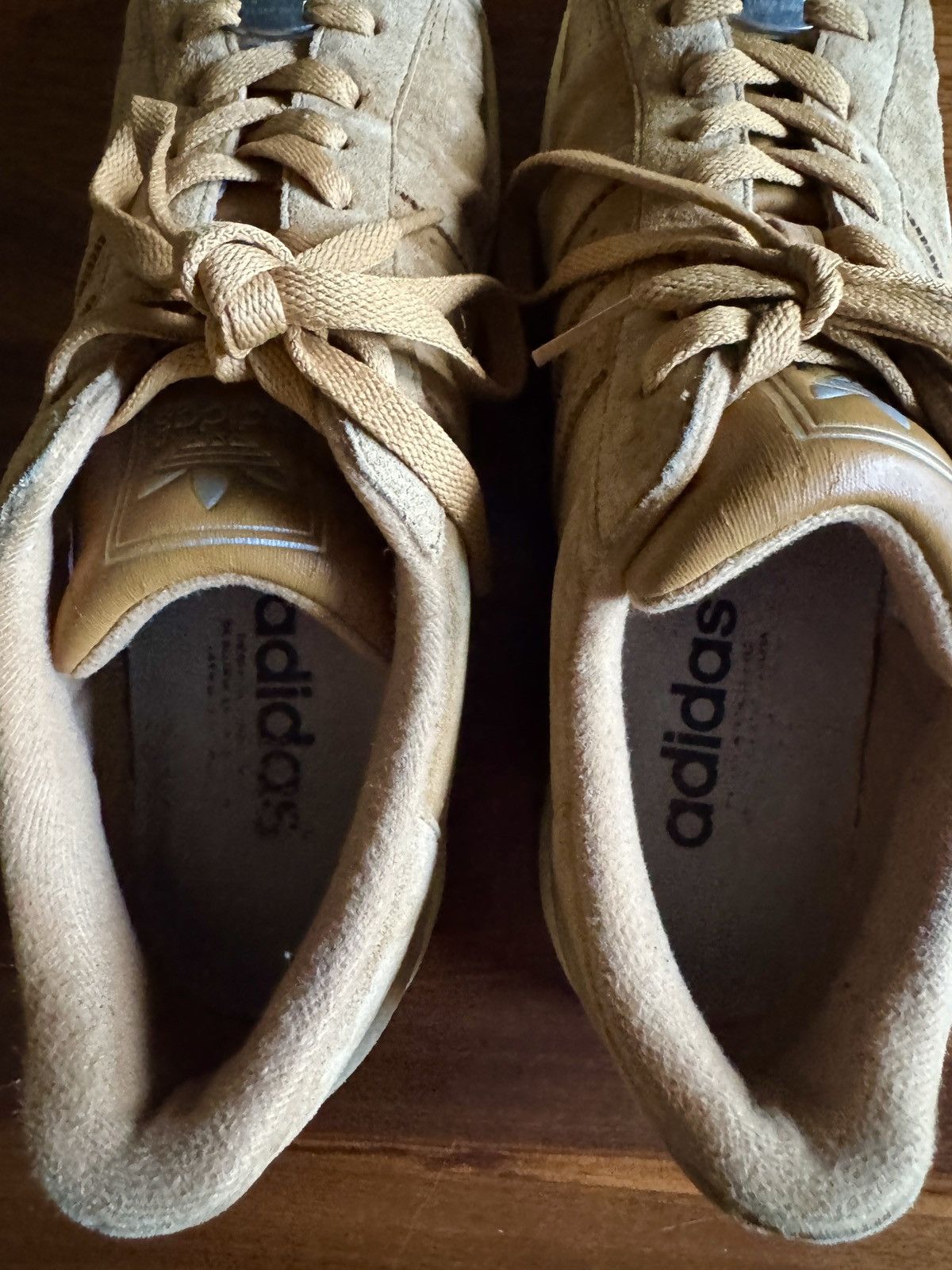 Adidas Adidas Superstar Light Brown Suede Size US 11.5 / EU 44-45 - 8 Thumbnail