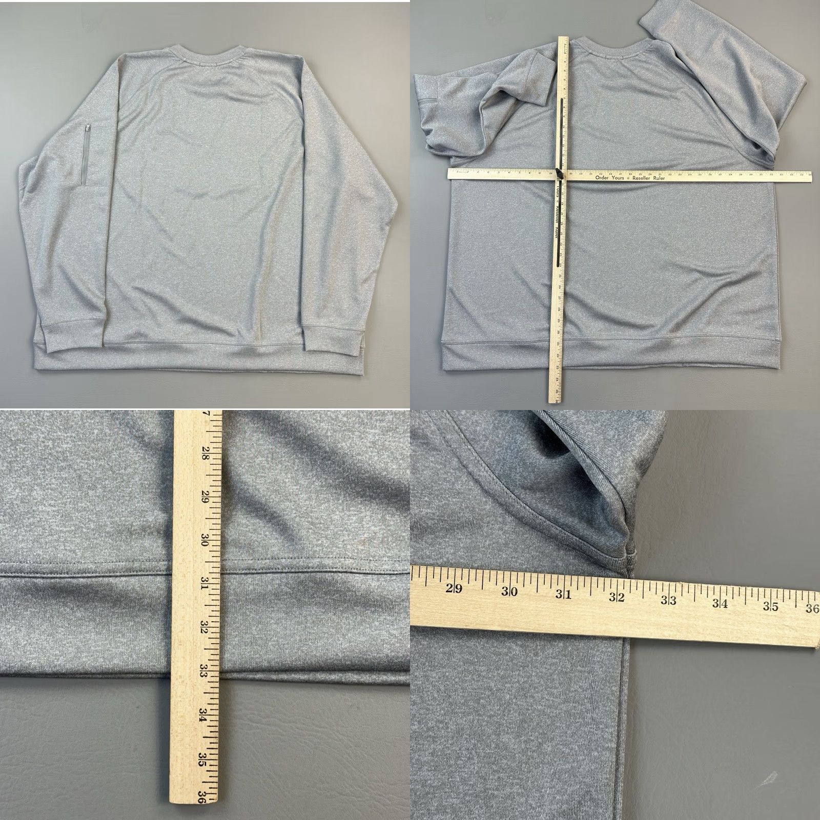 Vintage Clique Sweatshirt Mens 4XL Gray Presidents Cup Pocket Golf Pullover OEKO-TEX Size US XXL / EU 58 / 5 - 8 Thumbnail