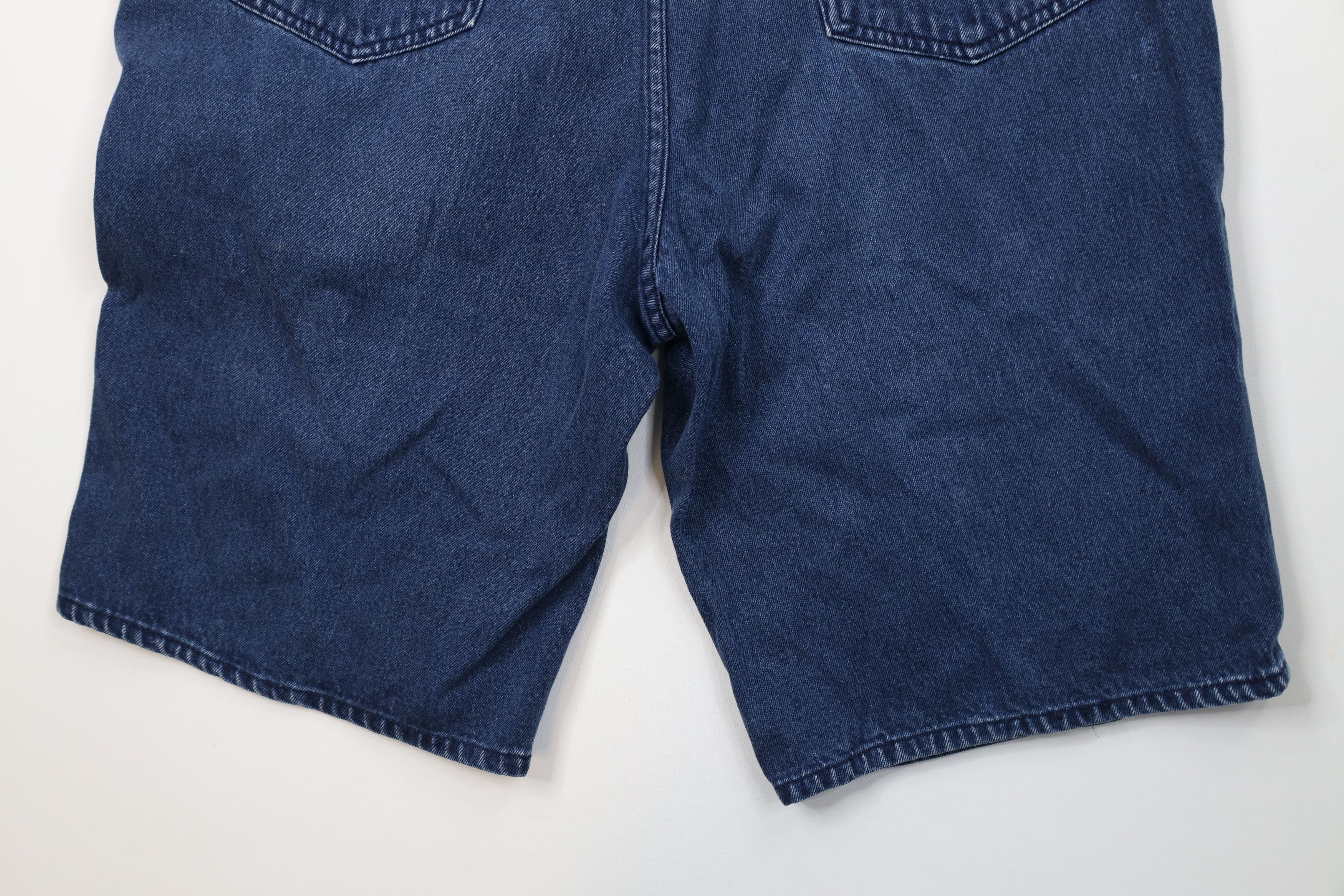 Vintage Vintage 90s Streetwear Fit Hip Hop Denim Jean Shorts Blue Size US 38 / EU 54 - 14 Thumbnail