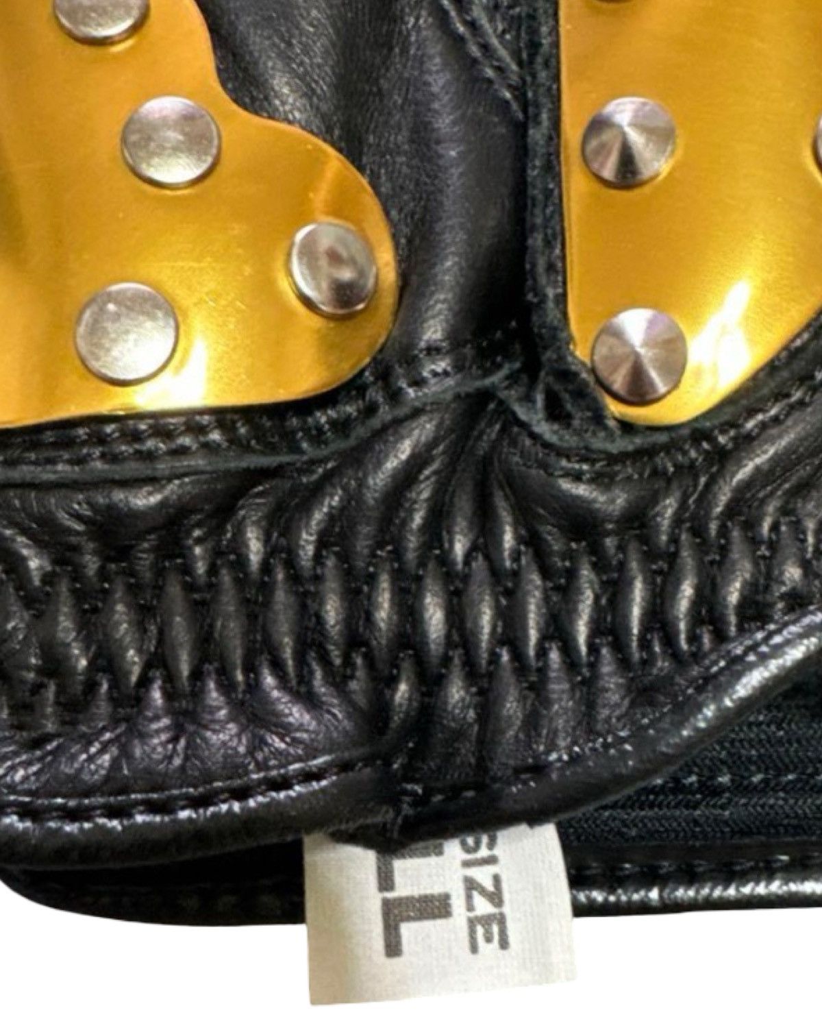 Kadoya Kadoya Gold Plated Hammer Biker Gloves Size ONE SIZE - 5 Thumbnail