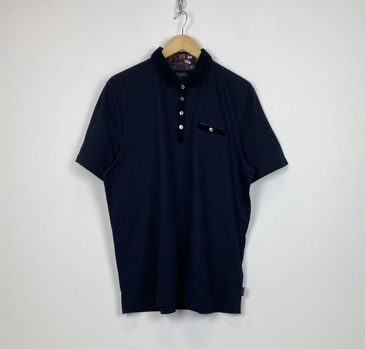 Ted Baker Ted Baker Polo Shirt Buttons Ups Men’s Size 6 Navy Blue Top Size US XXL / EU 58 / 5 - 1 Thumbnail