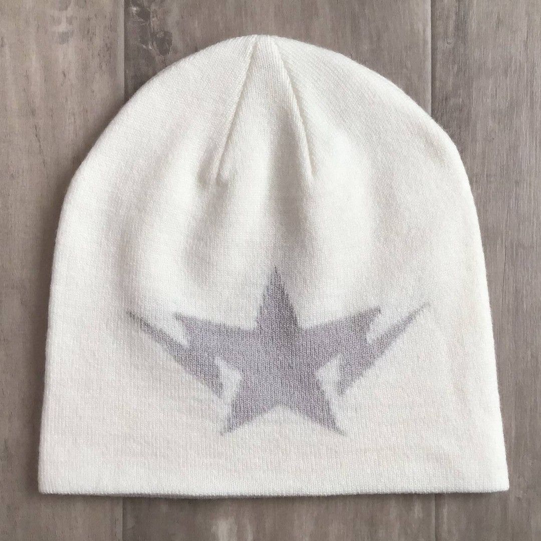 Bape Crystal Stone BAPE STA logo beanie knit cap a bathing ape