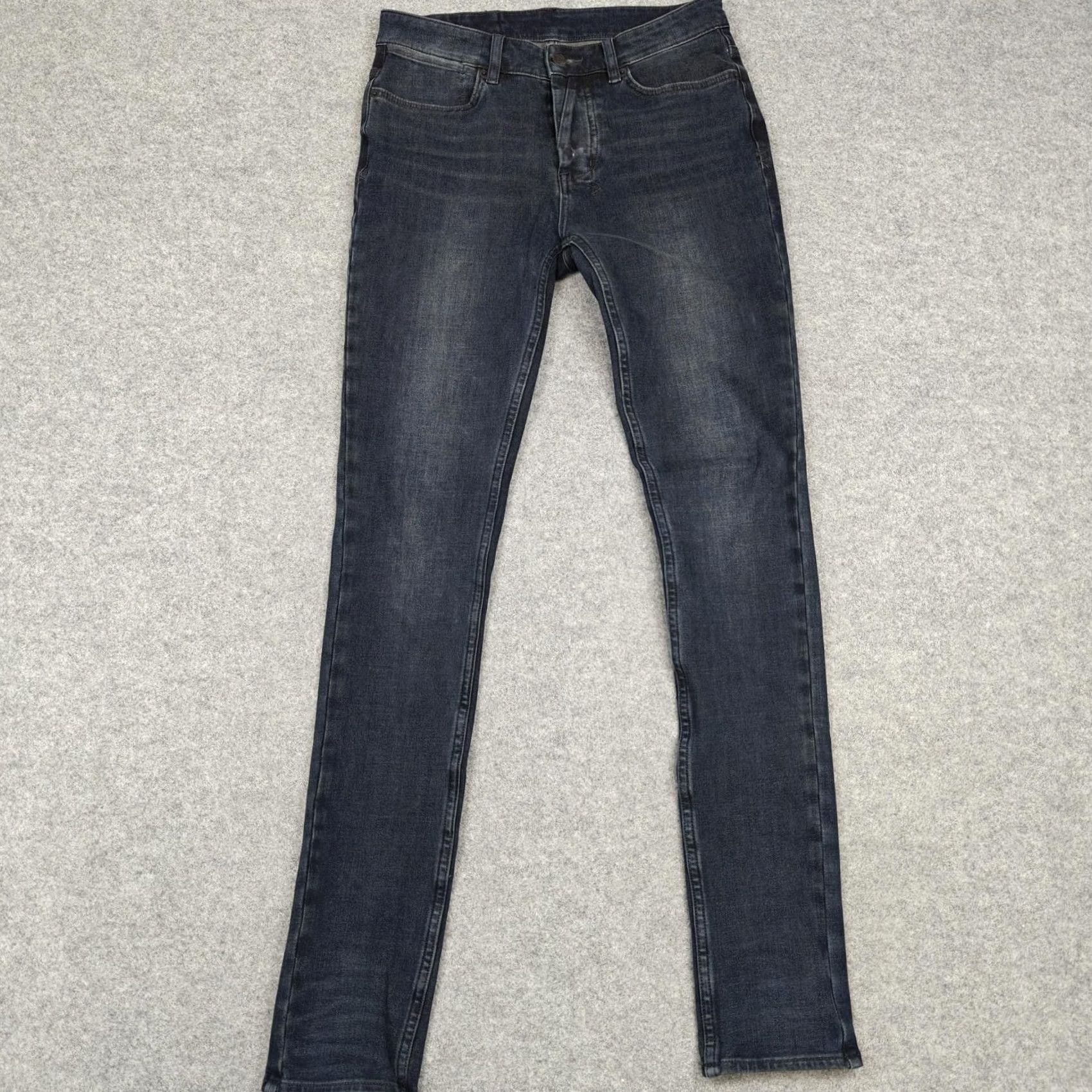 Ksubi Ksubi Mens Jeans 29x32 Blue Dark Wash Van Winkle Skinny Stretch Denim Pants Size US 29 - 6 Thumbnail