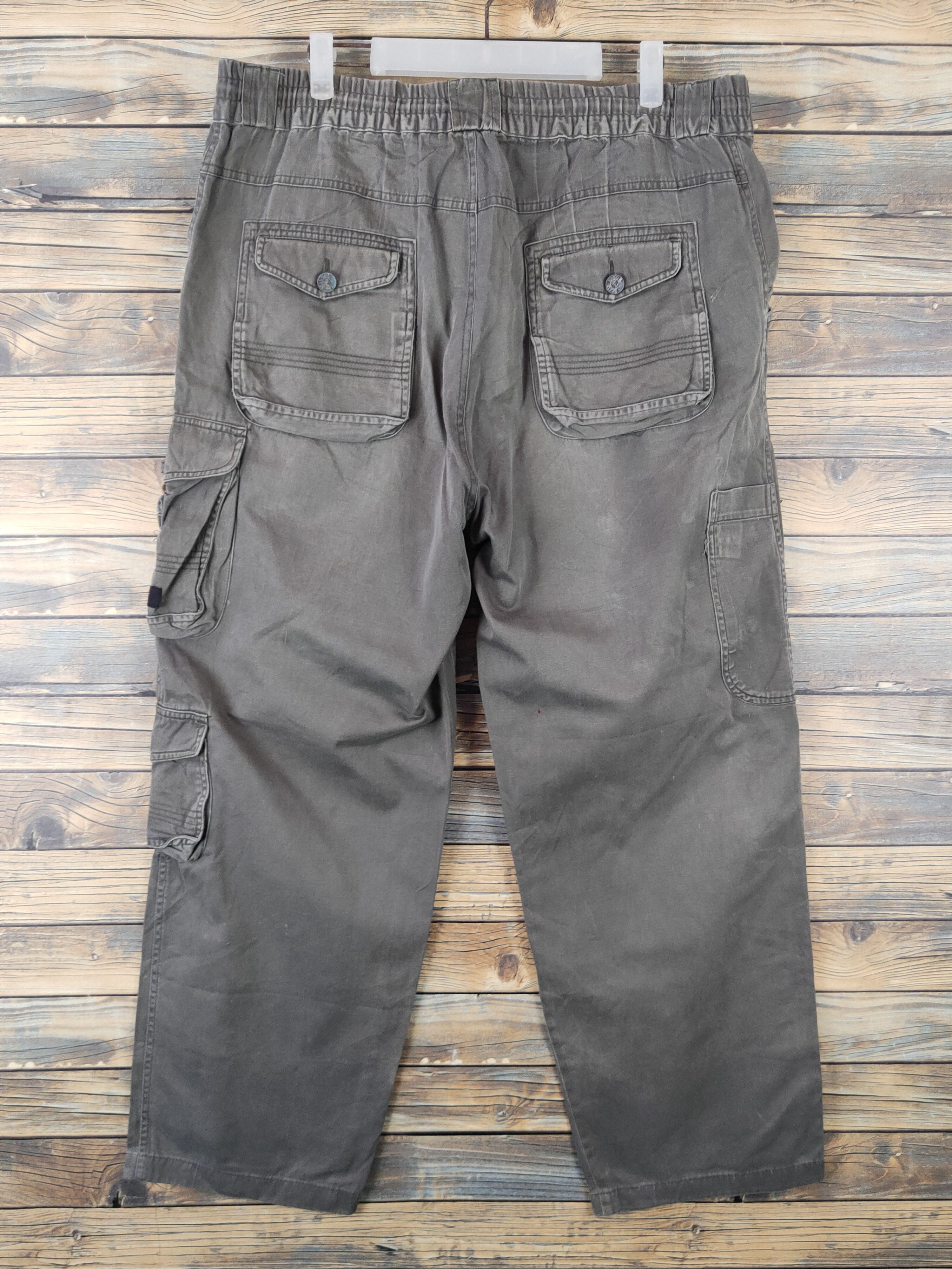 Japanese Brand DLL Bang Bang Olive Multipocket Tactical Cargo Pants #272 Size US 36 / EU 52 - 8 Thumbnail