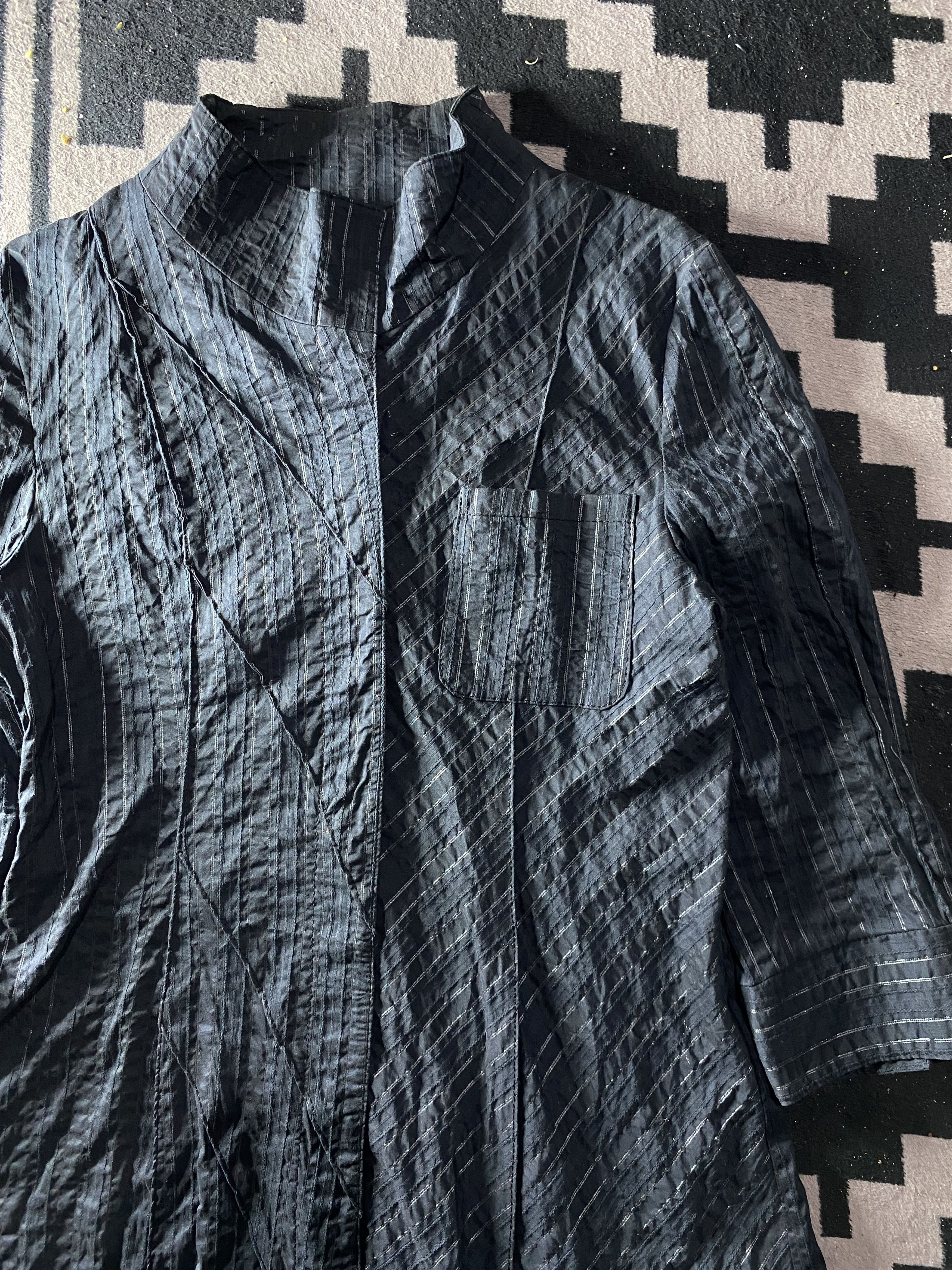 If Six Was Nine × Japanese Brand × Le Grande Bleu (L.G.B.) Doho assymmetric buttons shirt japanese brand Size US M / EU 48-50 / 2 - 3 Thumbnail