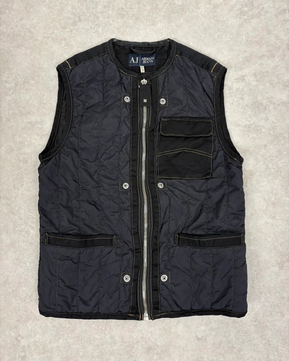 Armani 2000s Armani Navy AJ Tactical Vest Size US S / EU 44-46 / 1 - 1 Thumbnail