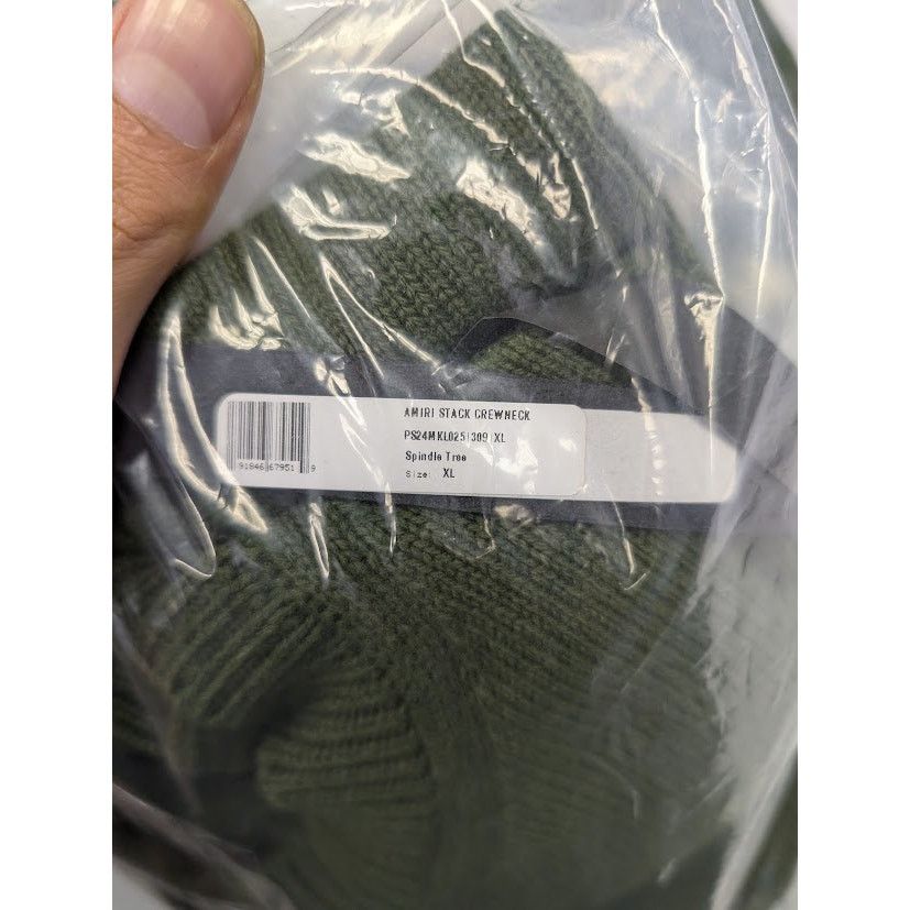 Amiri o1rshd1 Amiri Stack Crewneck Sweatshirt in Spindle Tree Size US XL / EU 56 / 4 - 16 Thumbnail