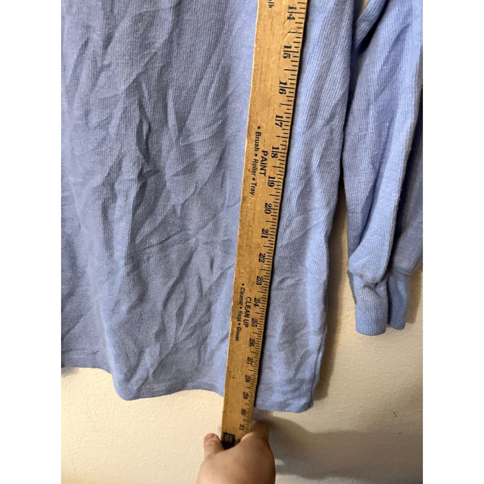 Zara Zara Top Long Sleeve 1/4 Zip Collared Knit Blue Size Small Oversized Size S / US 4 / IT 40 - 4 Thumbnail