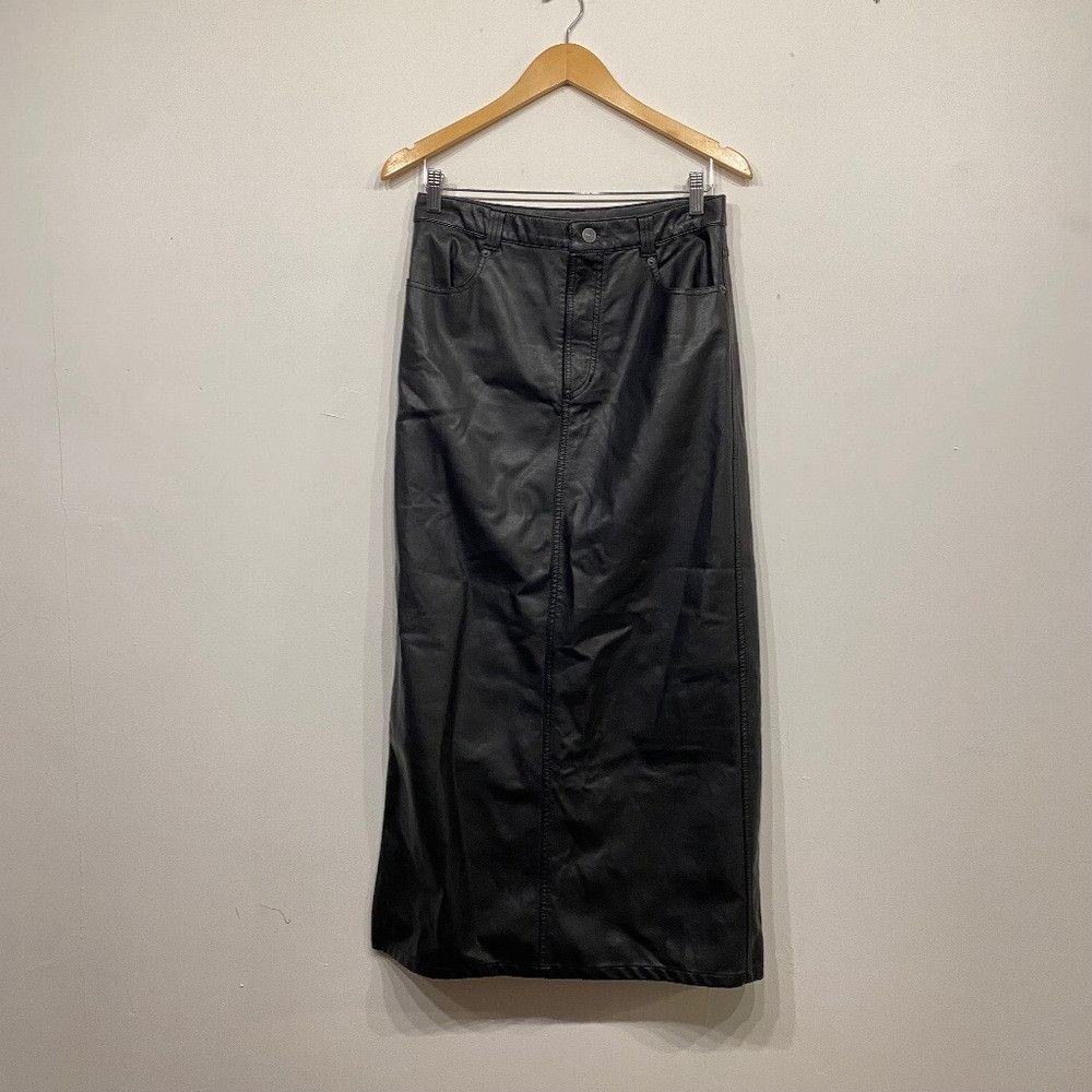 Free People Free People City Slicker Faux Leather Maxi Skirt in Black 2 Size 26" / US 2 / IT 38 - 1 Thumbnail