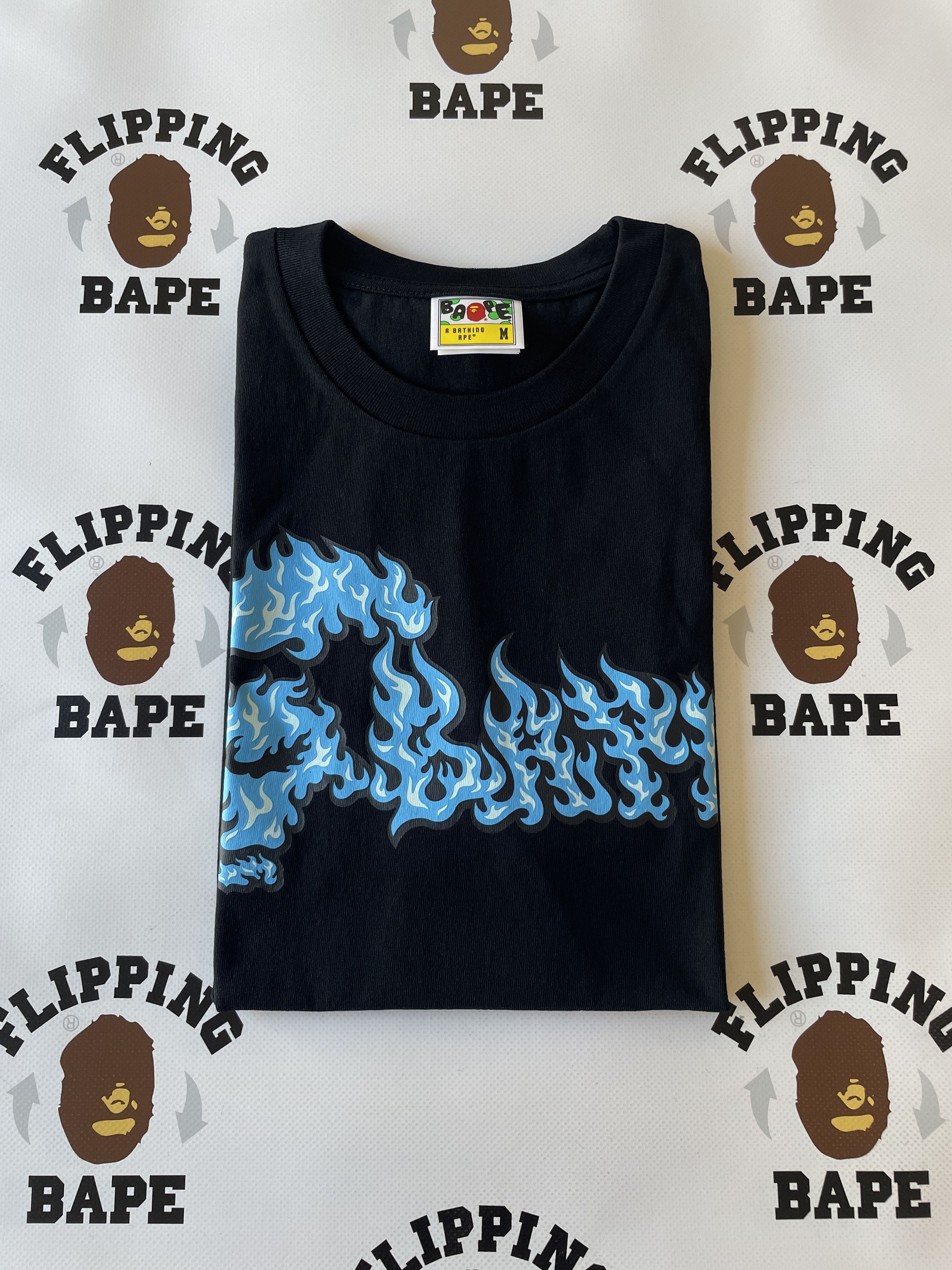 Bape BAPE FLAME APE FACE TEE Size US M / EU 48-50 / 2 - 4 Thumbnail