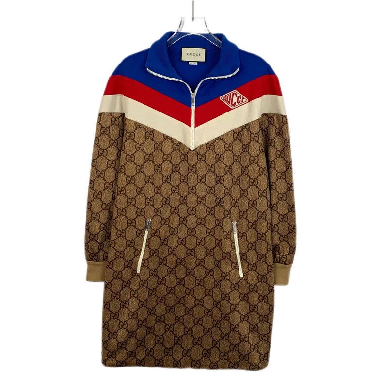 Gucci GucciColor-matched logo old flower full print lapel long-sl Size L / US 10 / IT 46 - 1 Thumbnail