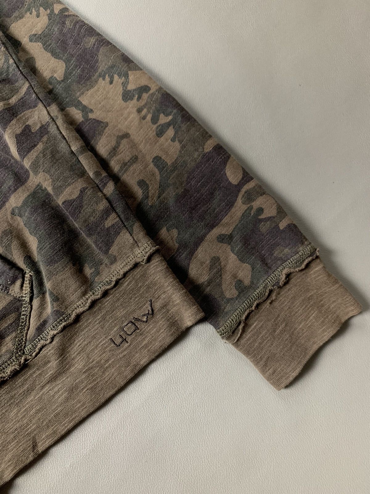 If Six Was Nine × Japanese Brand × Le Grande Bleu (L.G.B.) 40weft Military Distressed Zip Hoodie Size US M / EU 48-50 / 2 - 7 Thumbnail