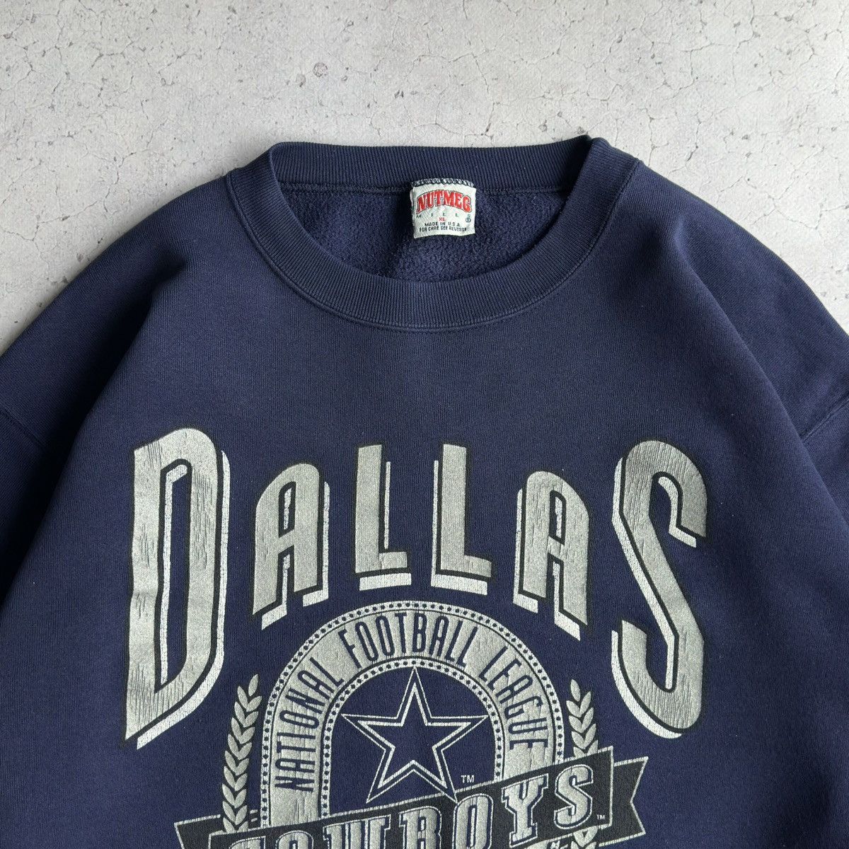 Nutmeg Vintage 90s Nutmeg Dallas Cowboys NFL Crewneck Sweatshirt Size US XL / EU 56 / 4 - 2 Thumbnail