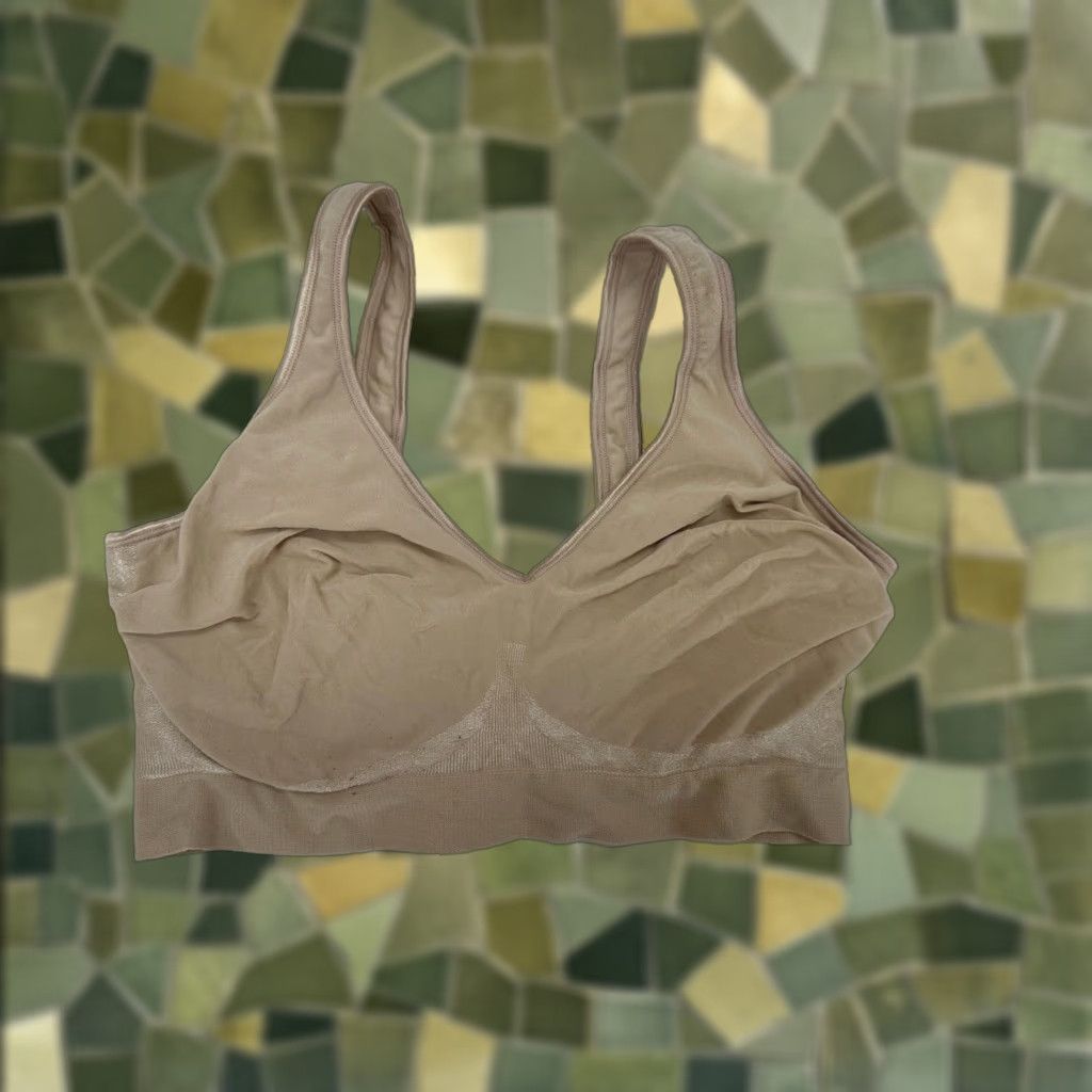Vintage Unbranded Womens Bra Size XL Brown Wireless Size ONE SIZE - 1 Thumbnail
