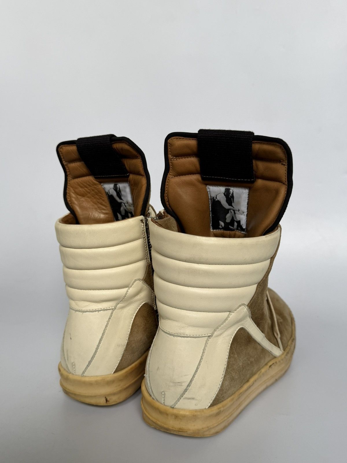 Rick Owens Rick Owens Brown Suede Geobasket Sneakers Size US 8.5 / EU 41-42 - 4 Thumbnail