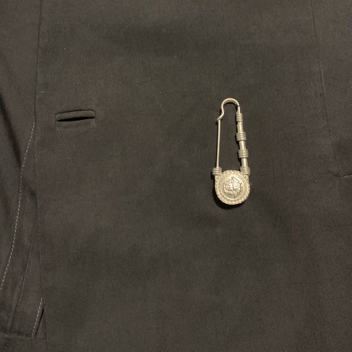 Versace 80’s Gianni Versace Medusa Pin Blazer Jacket Size L / US 10 / IT 46 - 6 Thumbnail