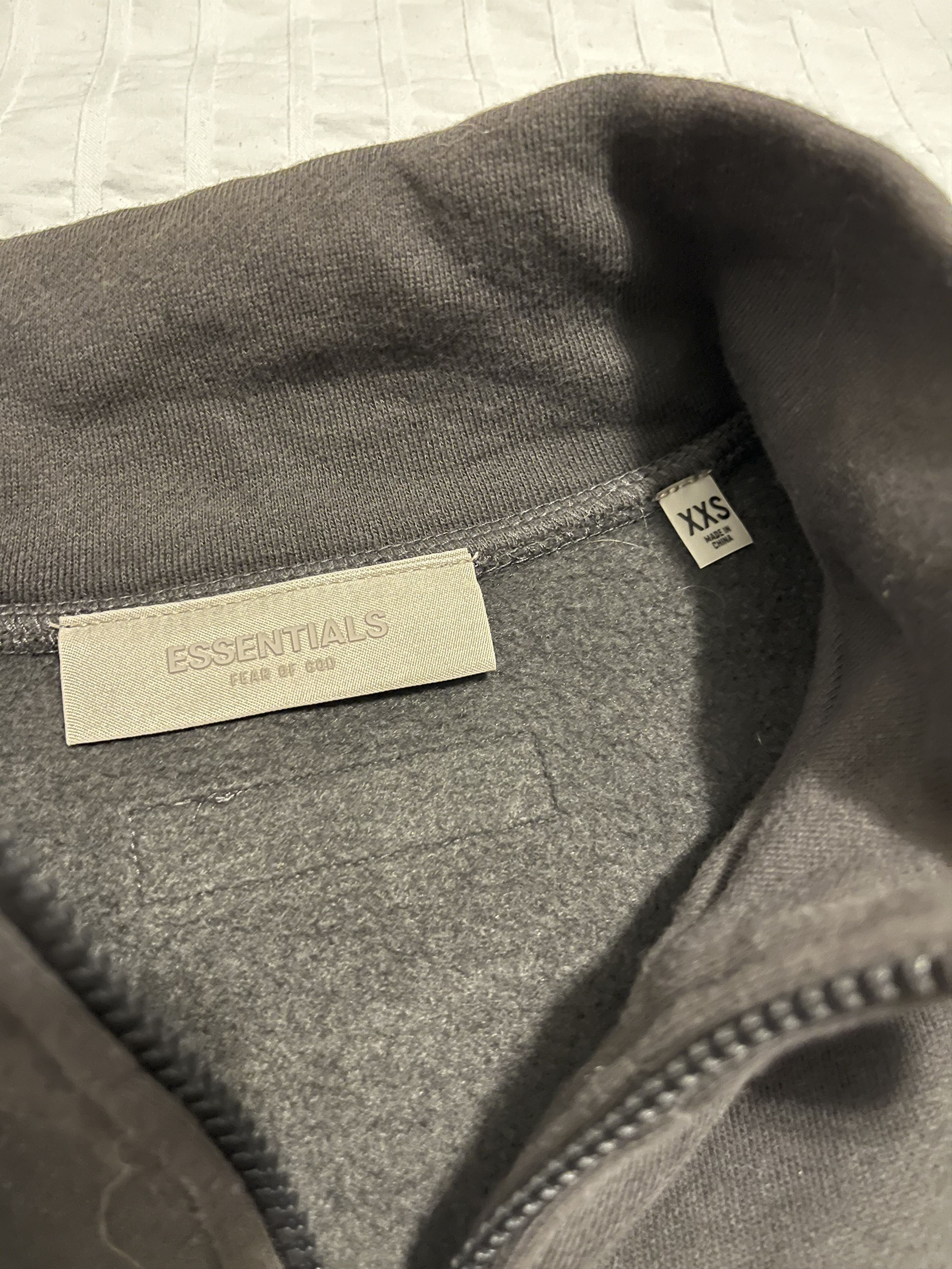 Essentials × Fear of God Fear of God Essentials Black Half Zip Sweatshirt Size US XXS / EU 40 - 2 Thumbnail