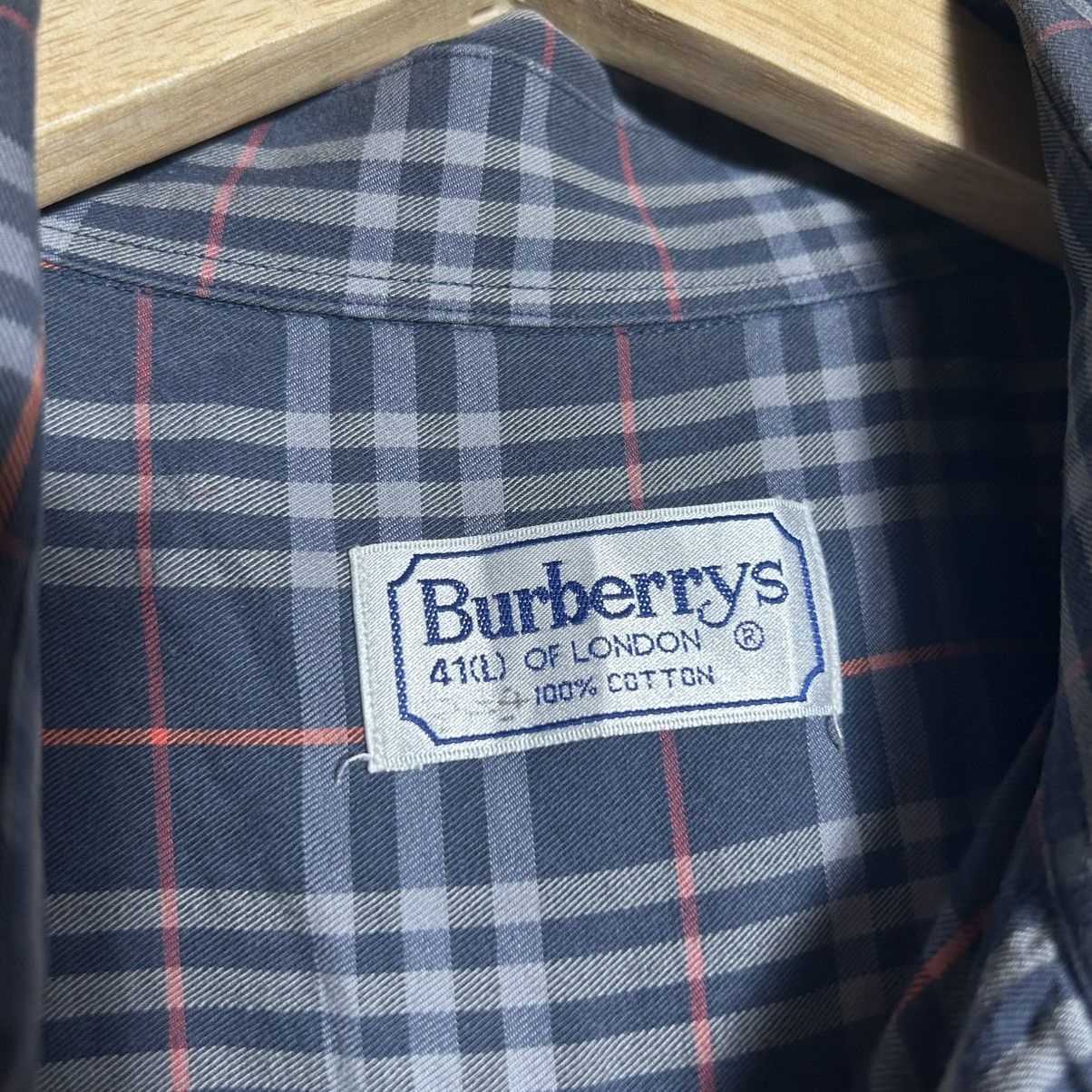 Burberry × Vintage Vintage Burberrys Nova Check Shirt Size US L / EU 52-54 / 3 - 6 Thumbnail