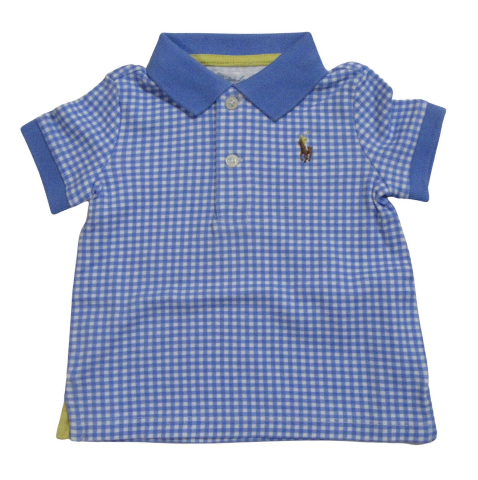 Polo Ralph Lauren Ralph Lauren Polo Baby Boys Short Sleeve Gingham Red 9M Size US XXS / EU 40 - 5 Thumbnail