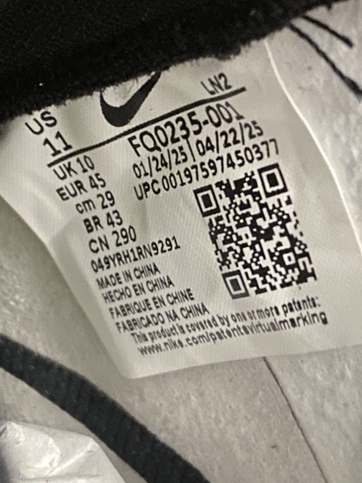 Nike Size 11 - Nike Vapor Edge 360 Untouchable Black Men’s Size US 11 / EU 44 - 9 Thumbnail