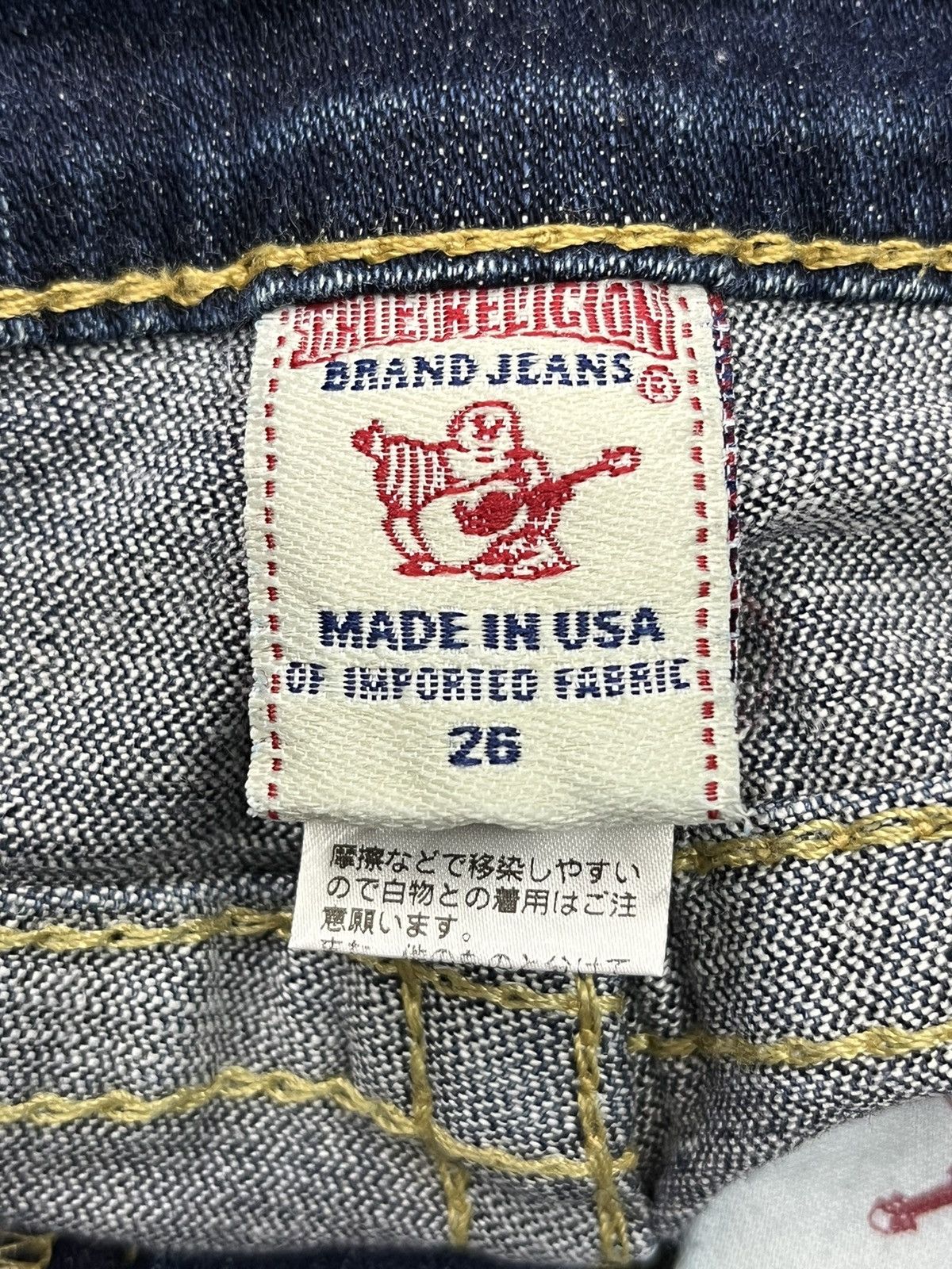 True Religion RARE💎JOEY BIG T Gem Button Stretch Denim Flare Low Rise USA Size 26" / US 2 / IT 38 - 14 Thumbnail