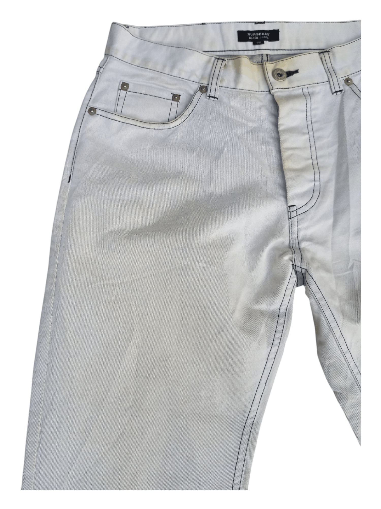Burberry Burberry Black Label Dirty Faded White Pants Size US 28 / EU 44 - 5 Thumbnail